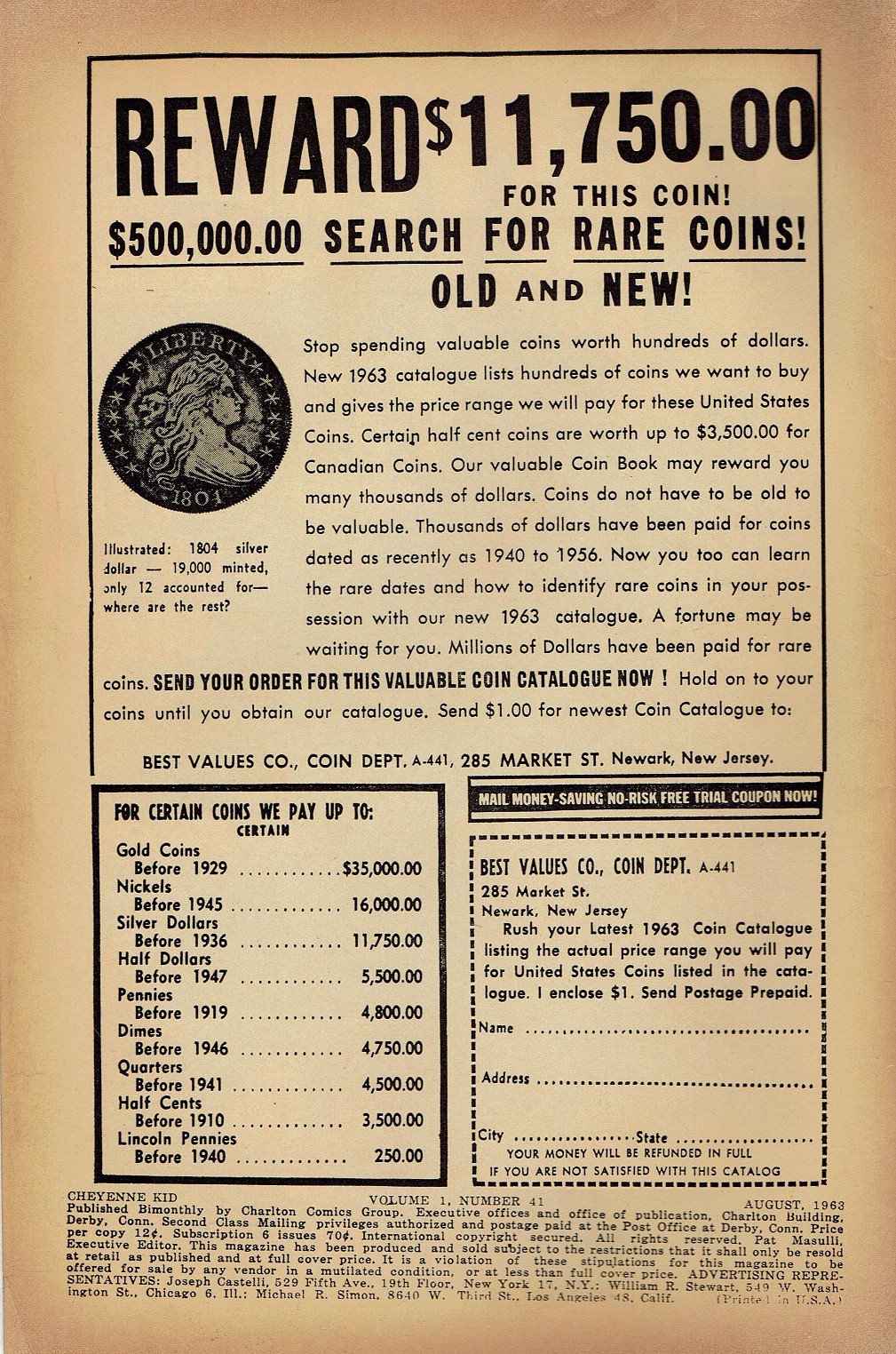 Read online Cheyenne Kid comic -  Issue #41 - 2