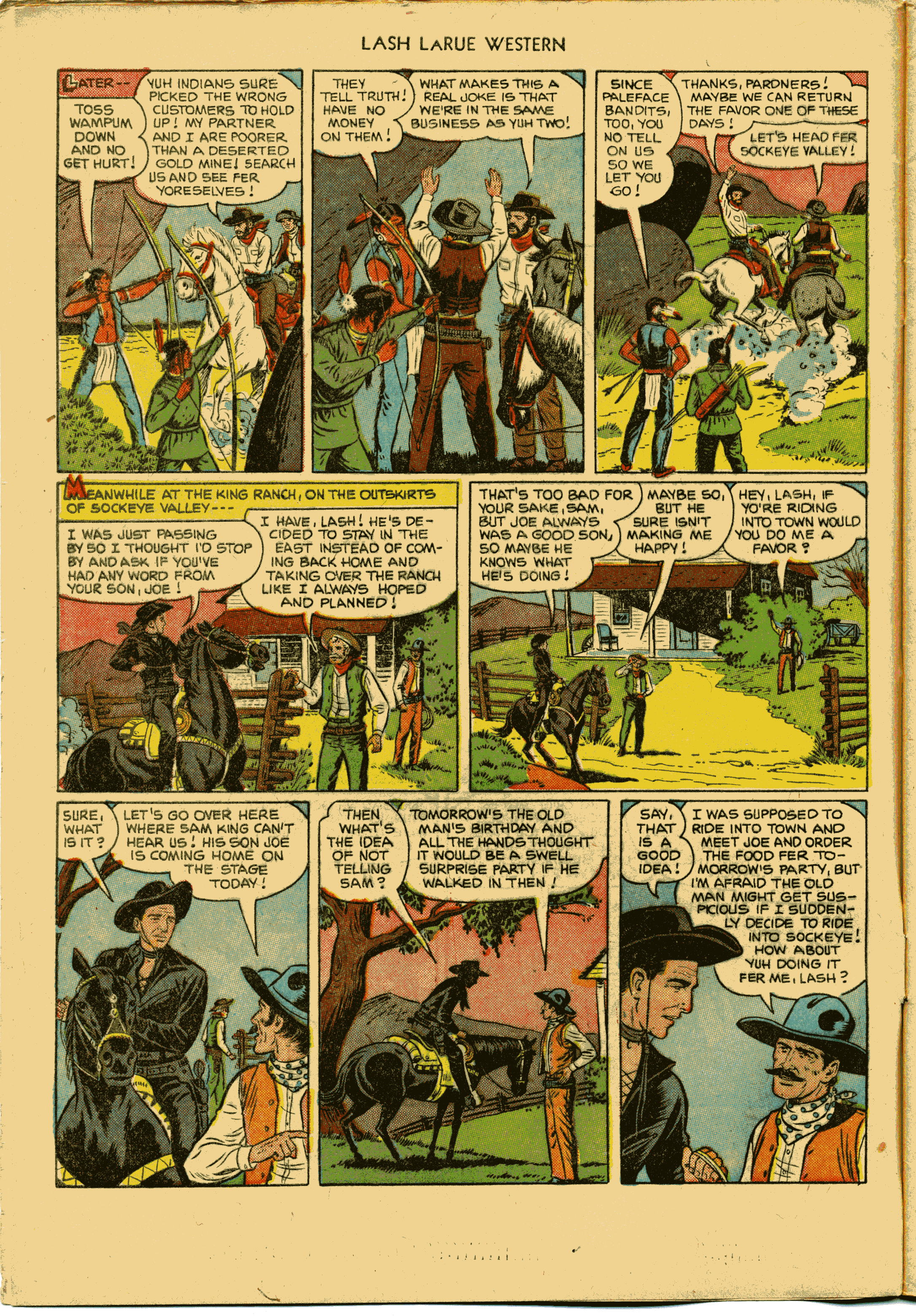 Read online Lash Larue Western (1949) comic -  Issue #27 - 4