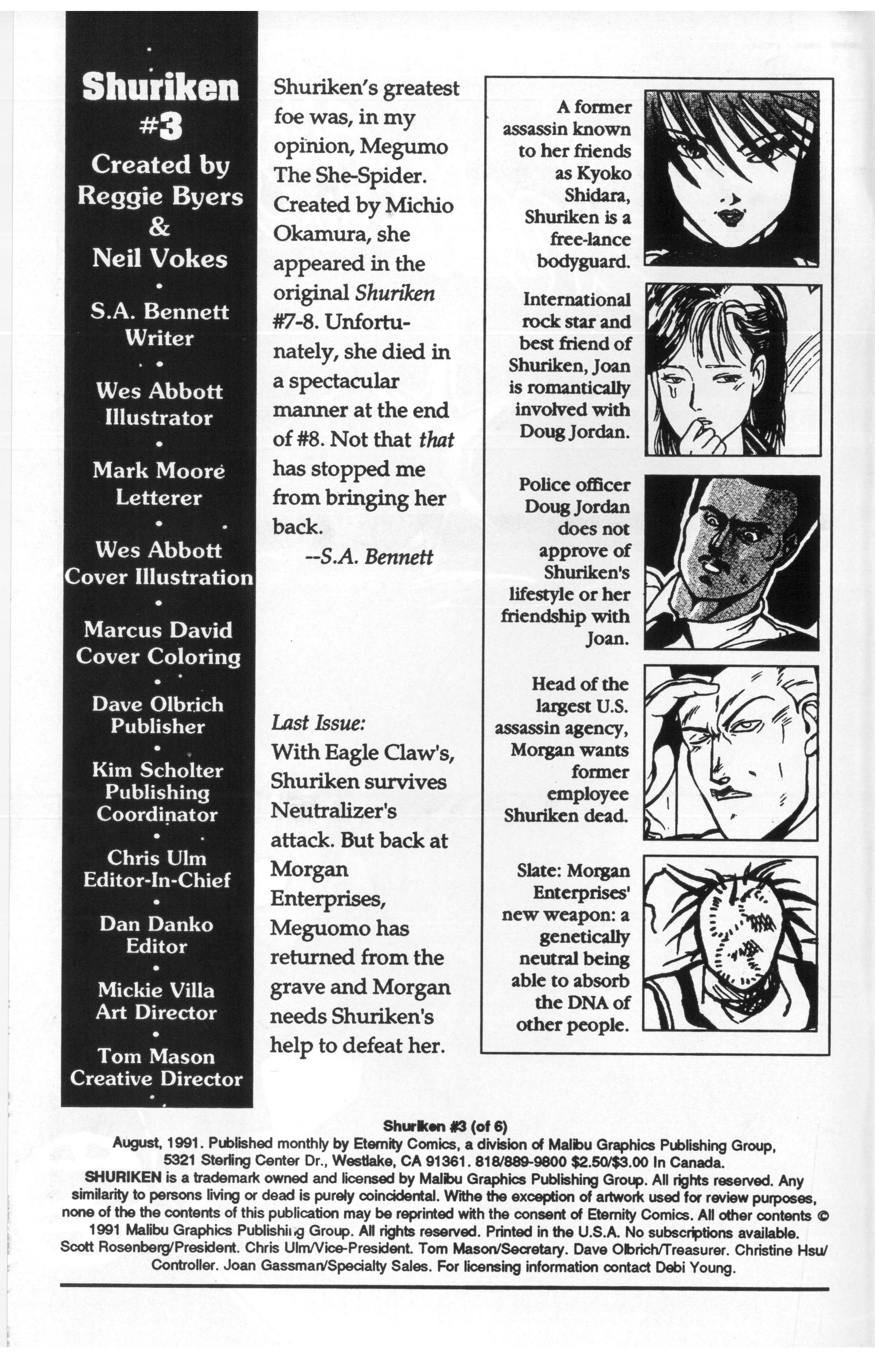 Read online Shuriken (1991) comic -  Issue #3 - 2