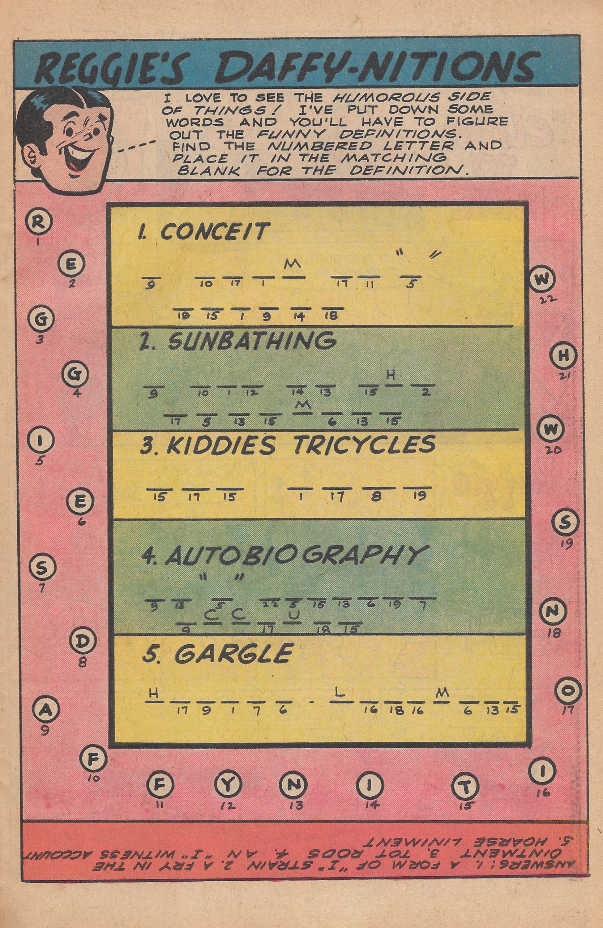 Read online Reggie's Wise Guy Jokes comic -  Issue #43 - 31