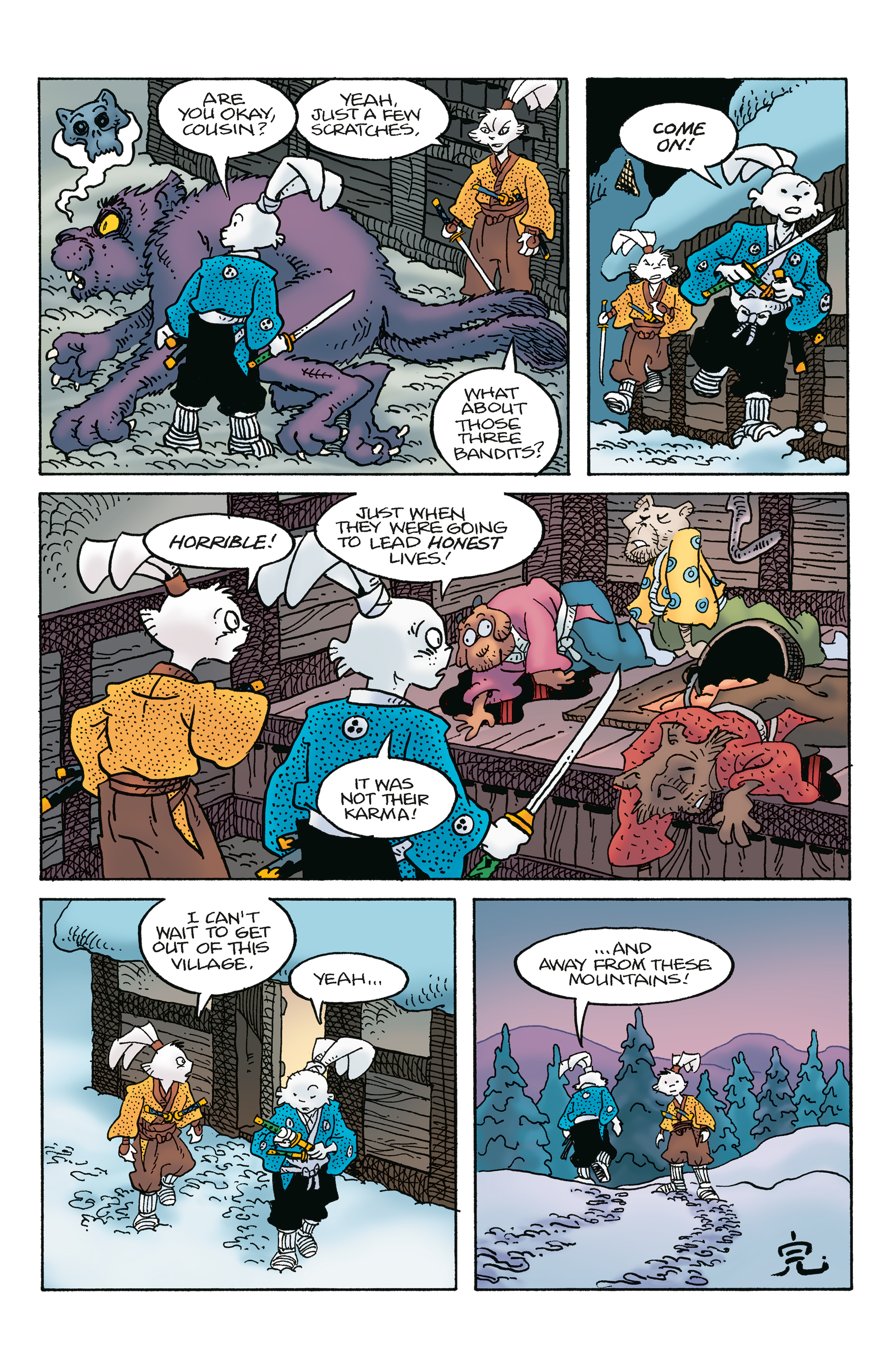 Read online Usagi Yojimbo: Ice and Snow comic -  Issue #5 - 25
