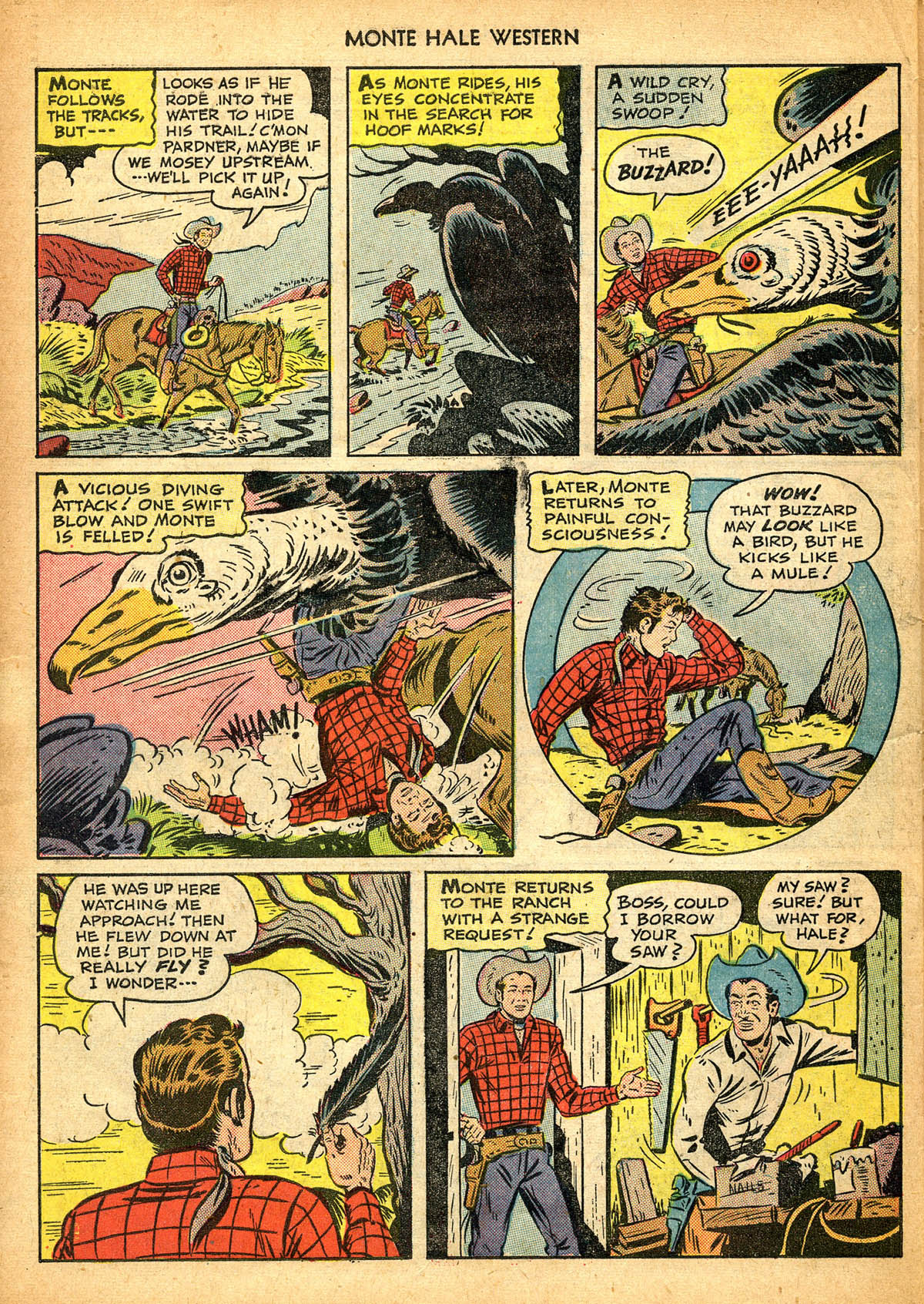 Read online Monte Hale Western comic -  Issue #44 - 47