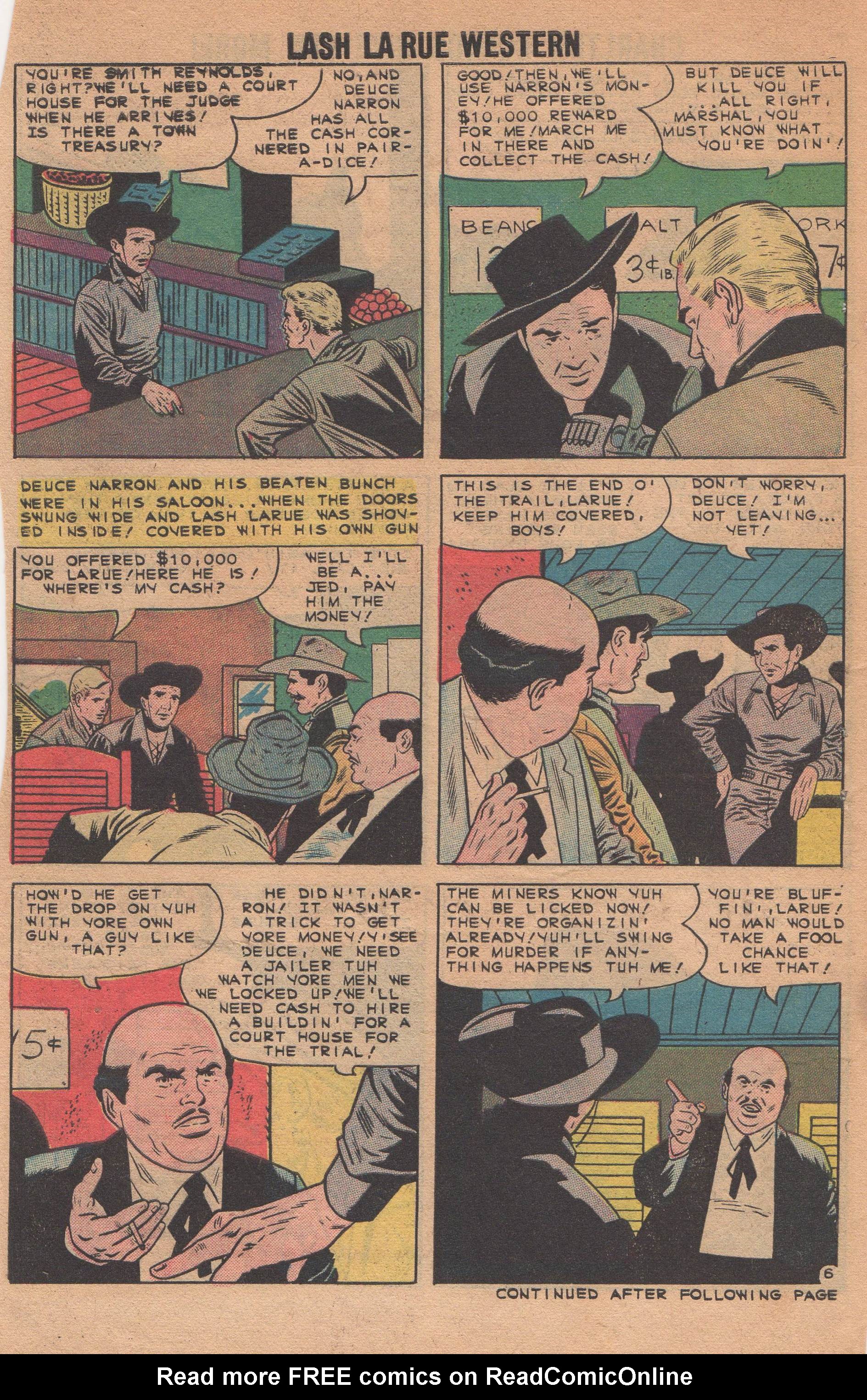 Read online Lash Larue Western (1949) comic -  Issue #82 - 30