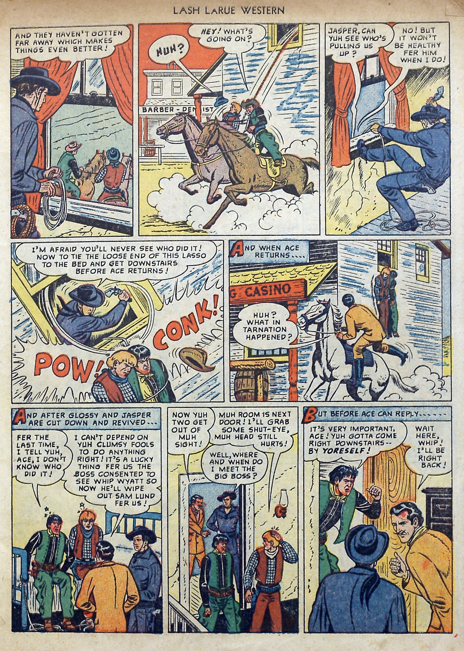 Read online Lash Larue Western (1949) comic -  Issue #3 - 7