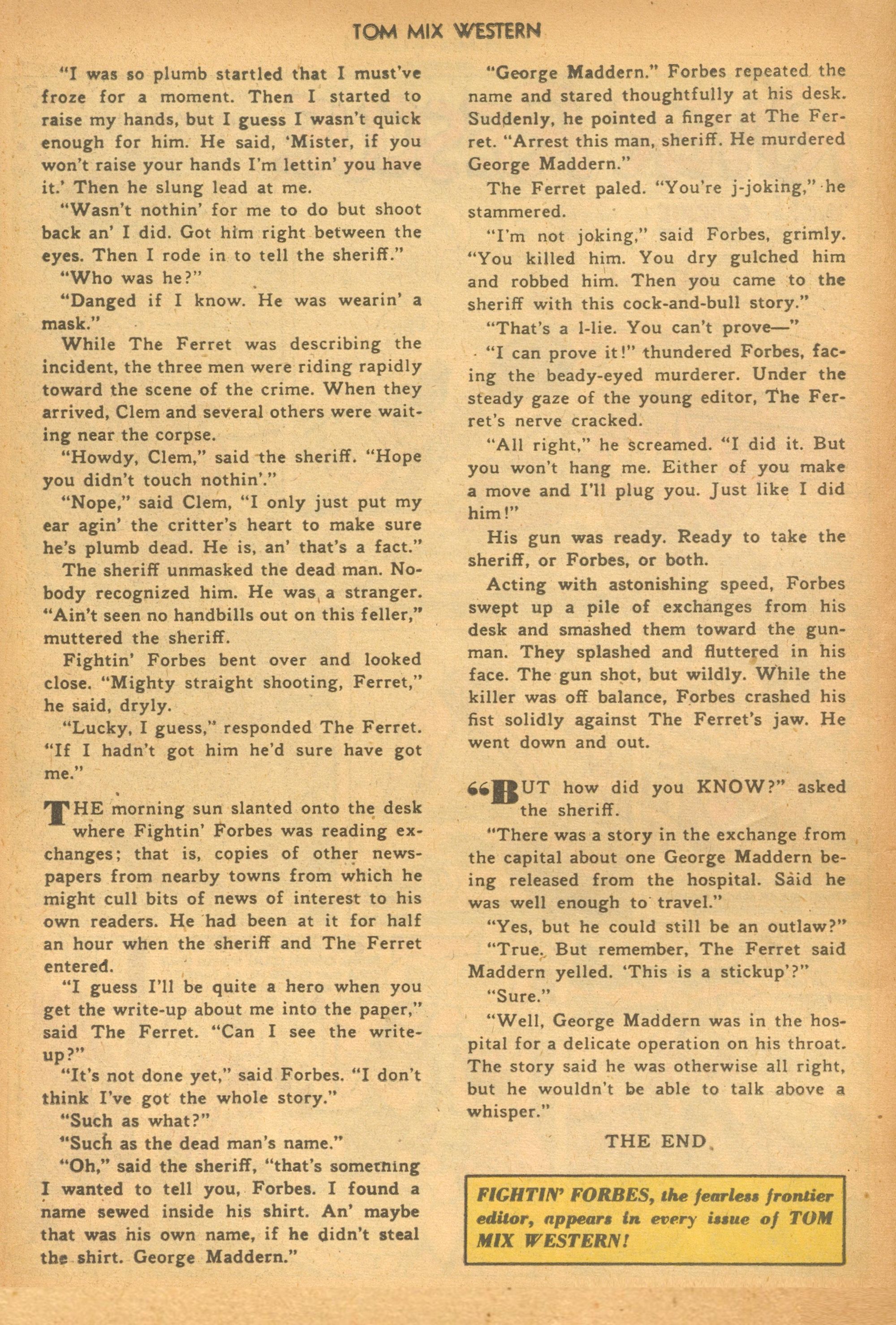 Read online Tom Mix Western (1948) comic -  Issue #19 - 14