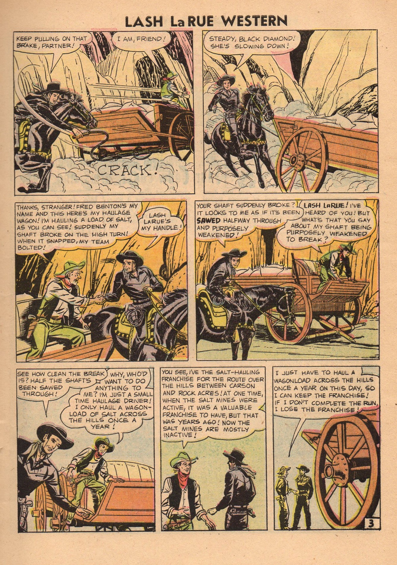 Read online Lash Larue Western (1949) comic -  Issue #60 - 5