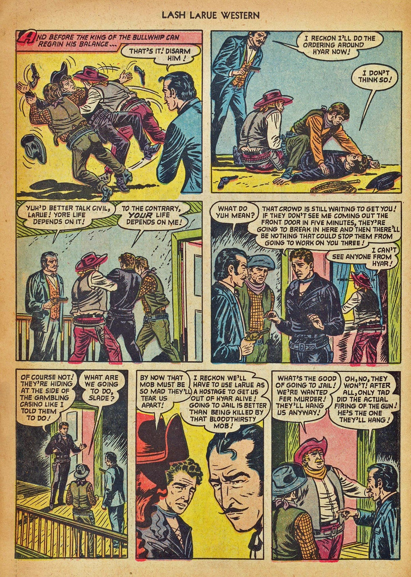 Read online Lash Larue Western (1949) comic -  Issue #42 - 26