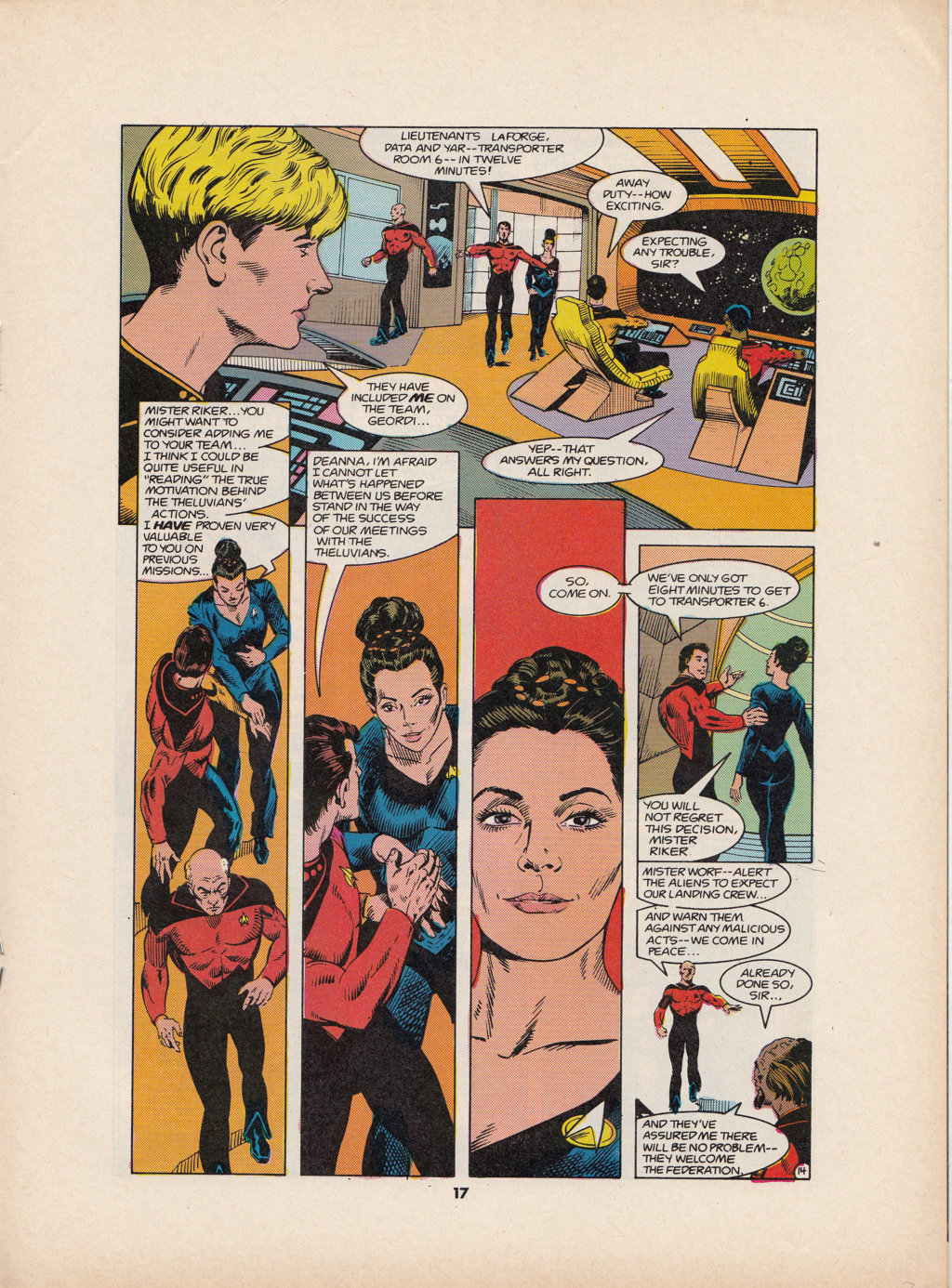 Read online Star Trek The Next Generation (1990) comic -  Issue #1 - 17