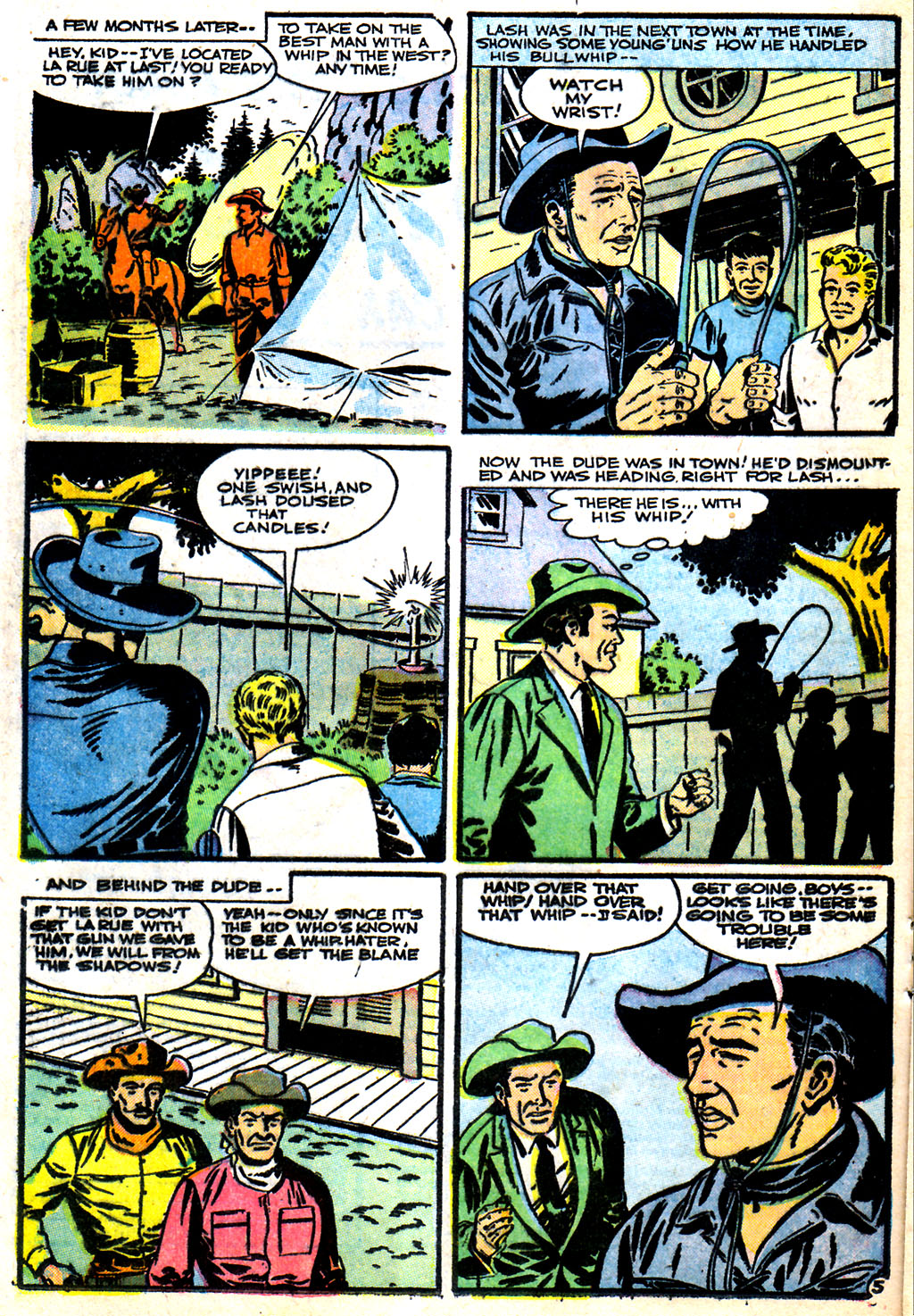 Read online Lash Larue Western (1949) comic -  Issue #59 - 16