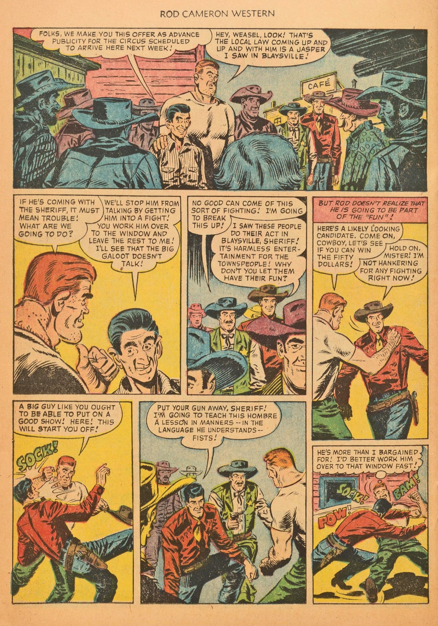 Read online Rod Cameron Western comic -  Issue #20 - 24