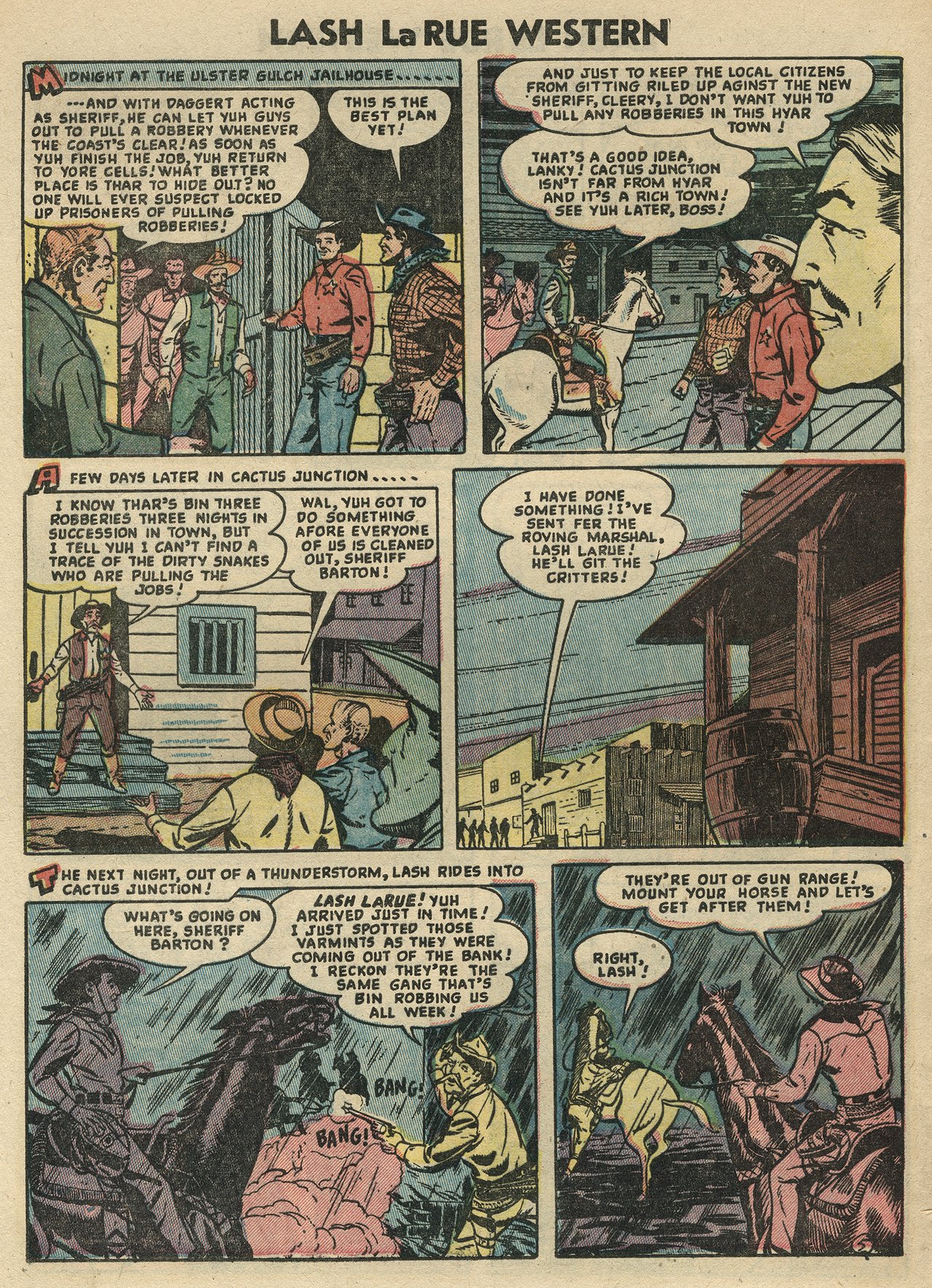 Read online Lash Larue Western (1949) comic -  Issue #47 - 28