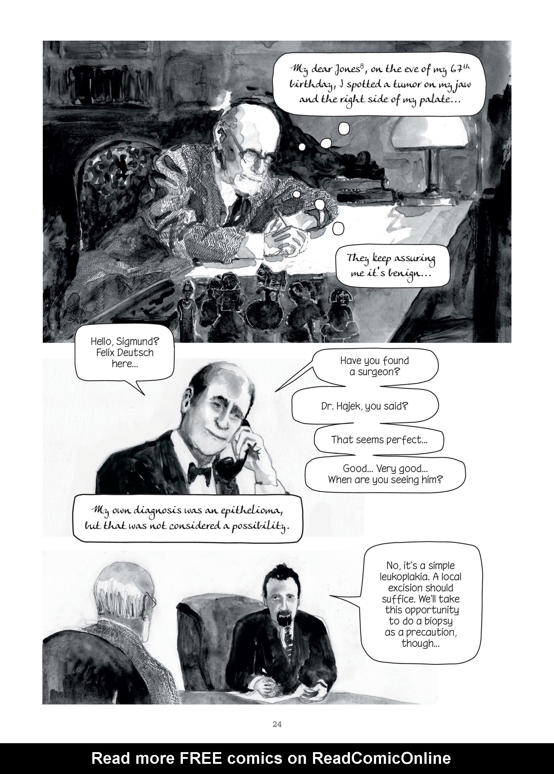Read online Through Clouds of Smoke: Freud's Final Days comic -  Issue # TPB - 24