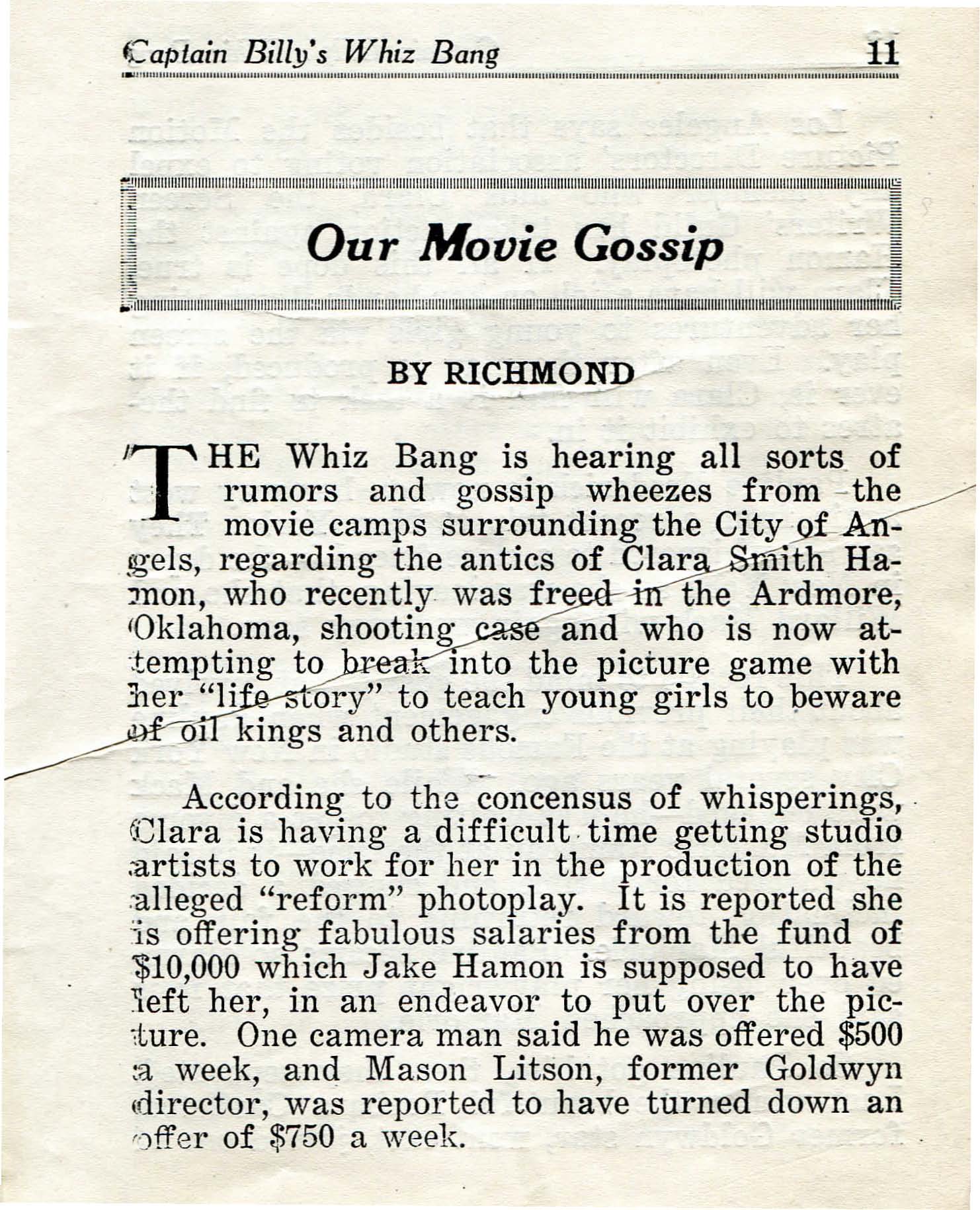 Read online Captain Billy's Whiz Bang comic -  Issue #23 - 13