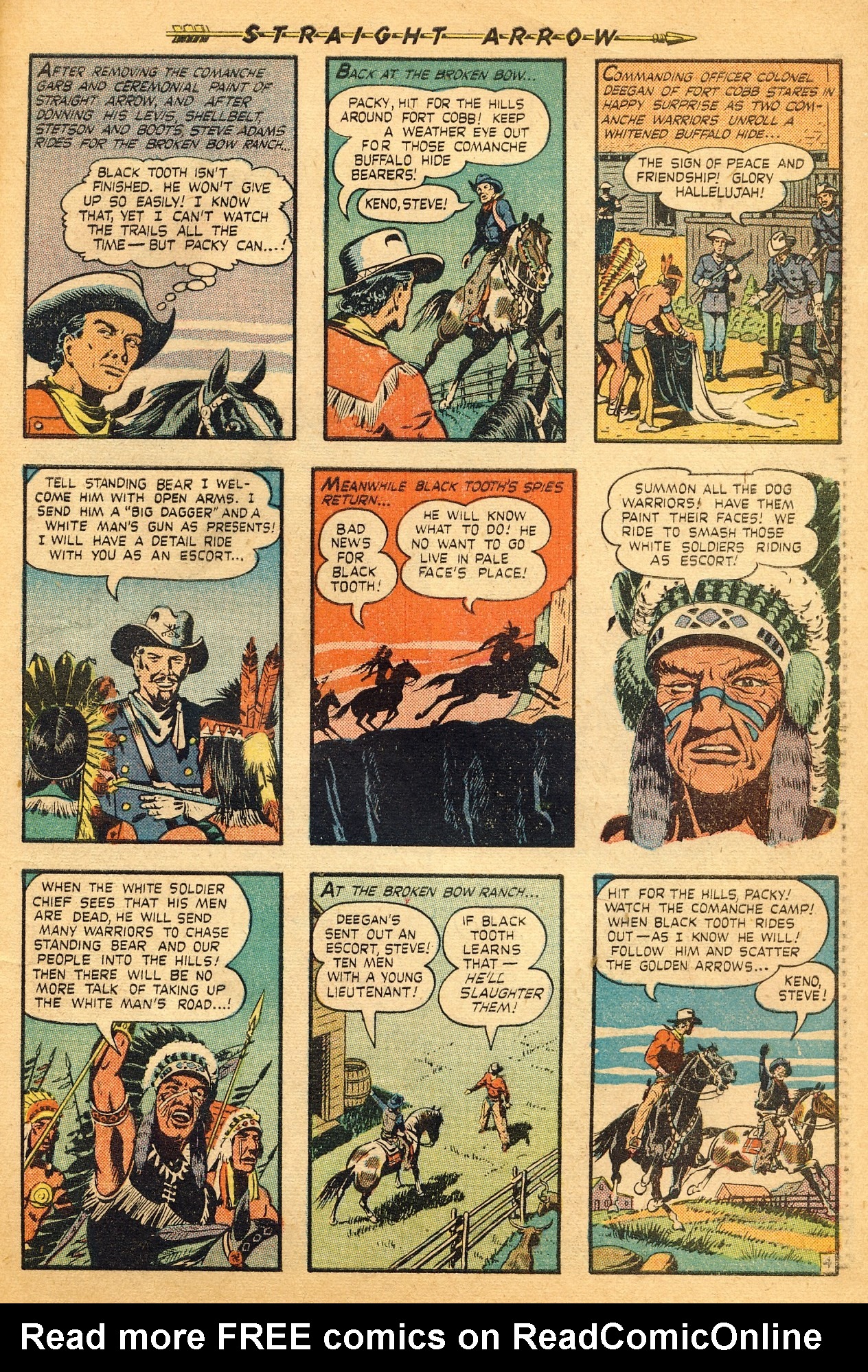 Read online Straight Arrow comic -  Issue #4 - 31