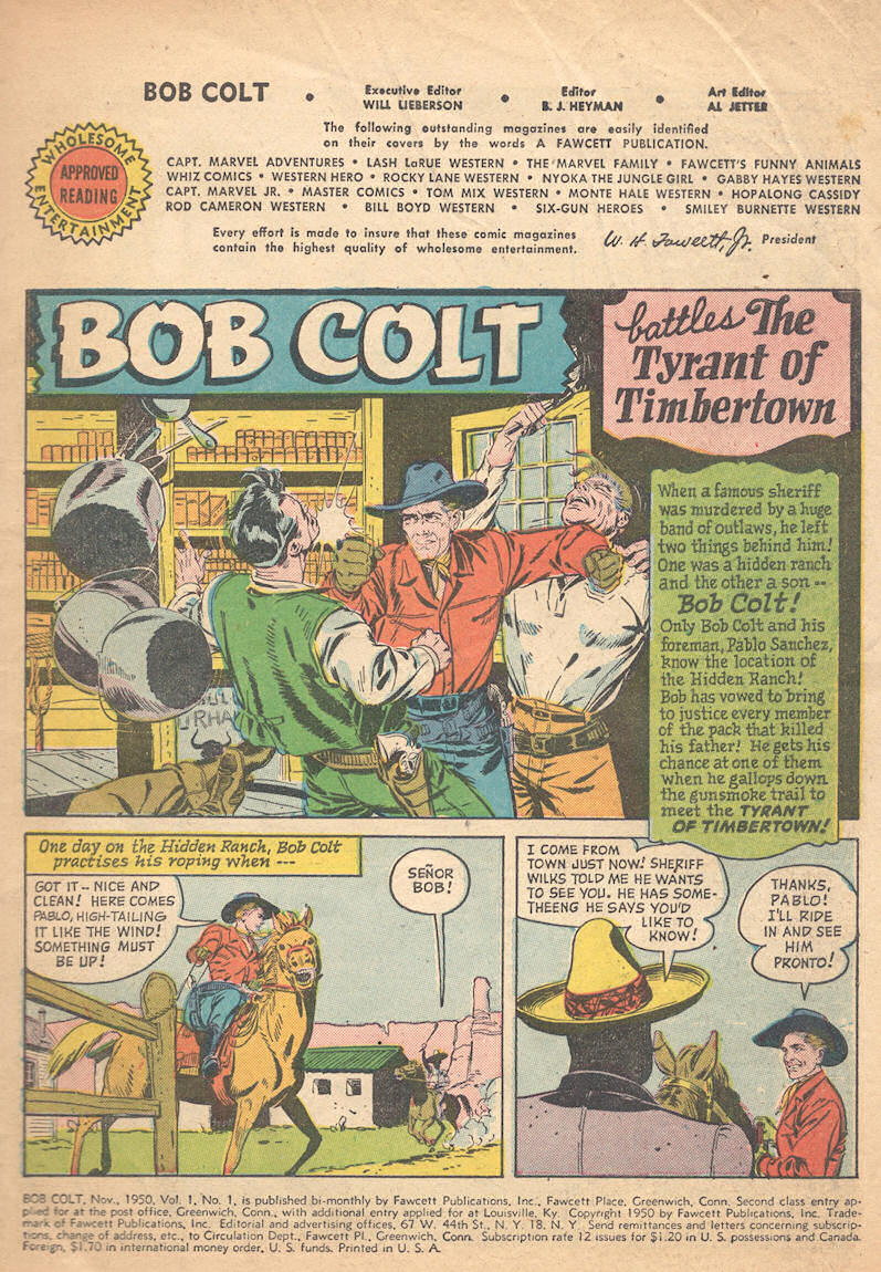 Read online Bob Colt Western comic -  Issue #1 - 3