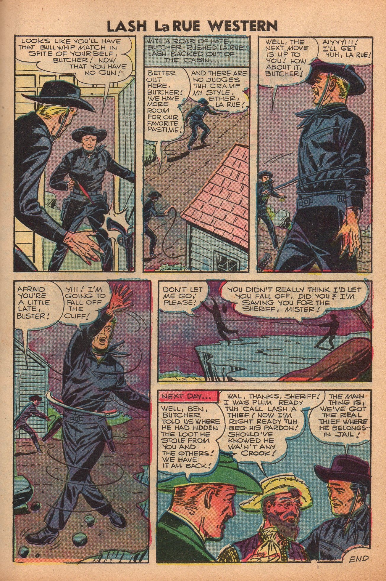 Read online Lash Larue Western (1949) comic -  Issue #61 - 27