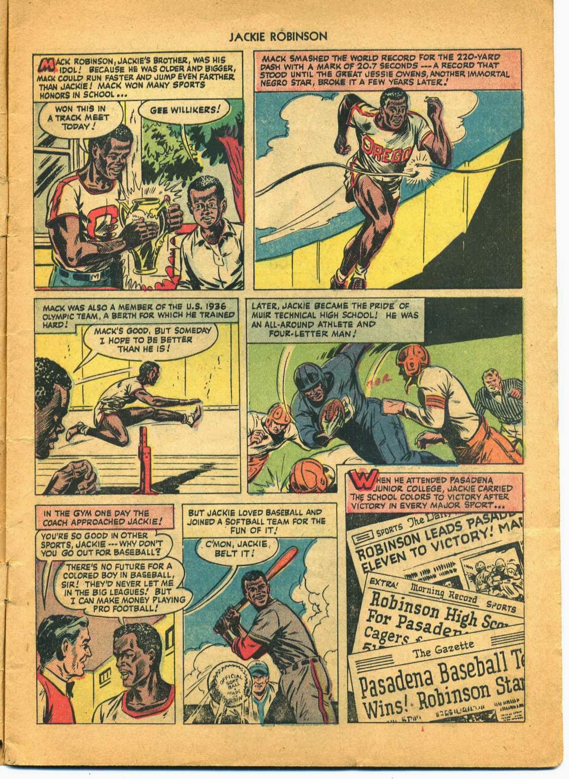 Read online Jackie Robinson comic -  Issue #1 - 6