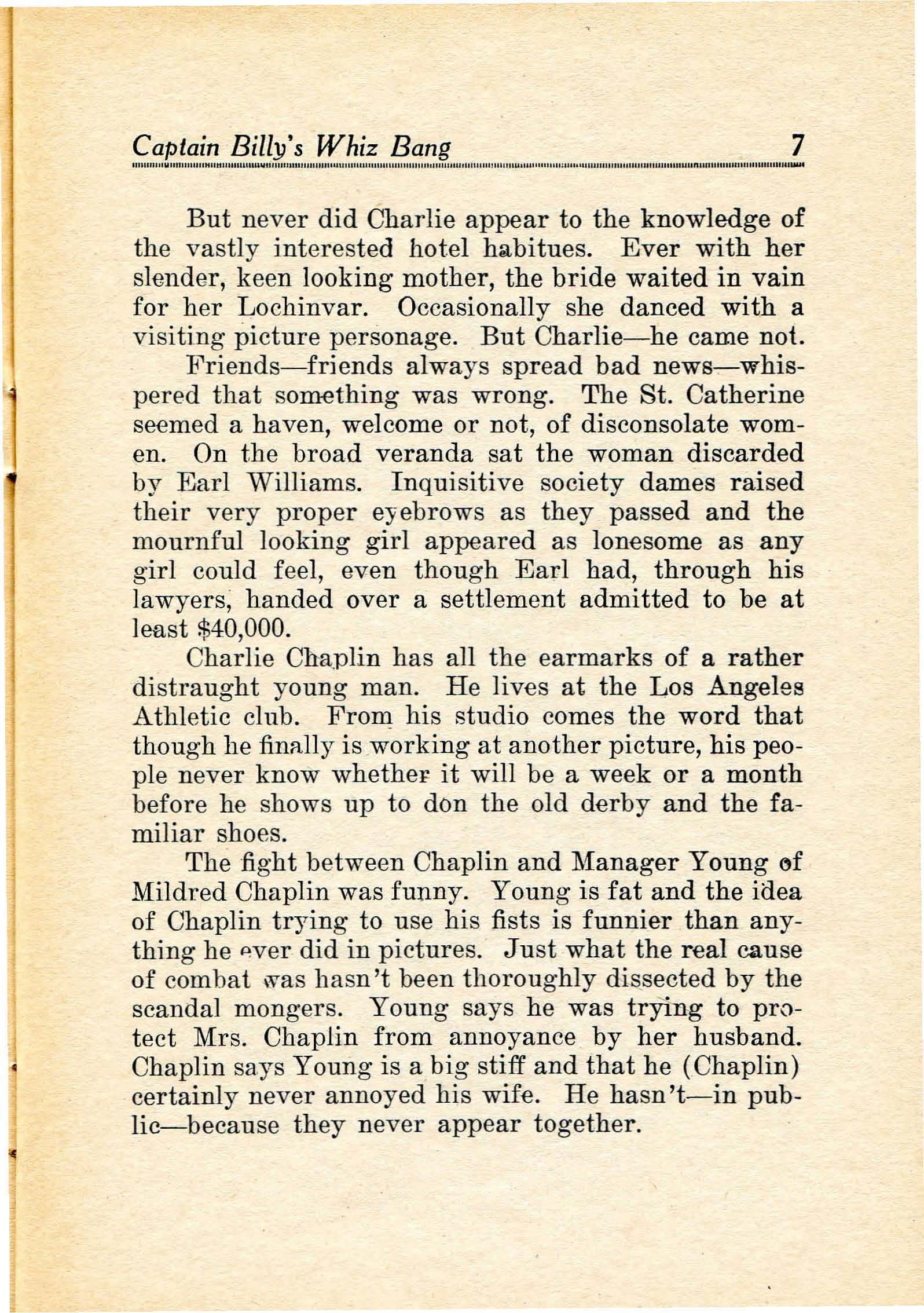 Read online Captain Billy's Whiz Bang comic -  Issue #11 - 9