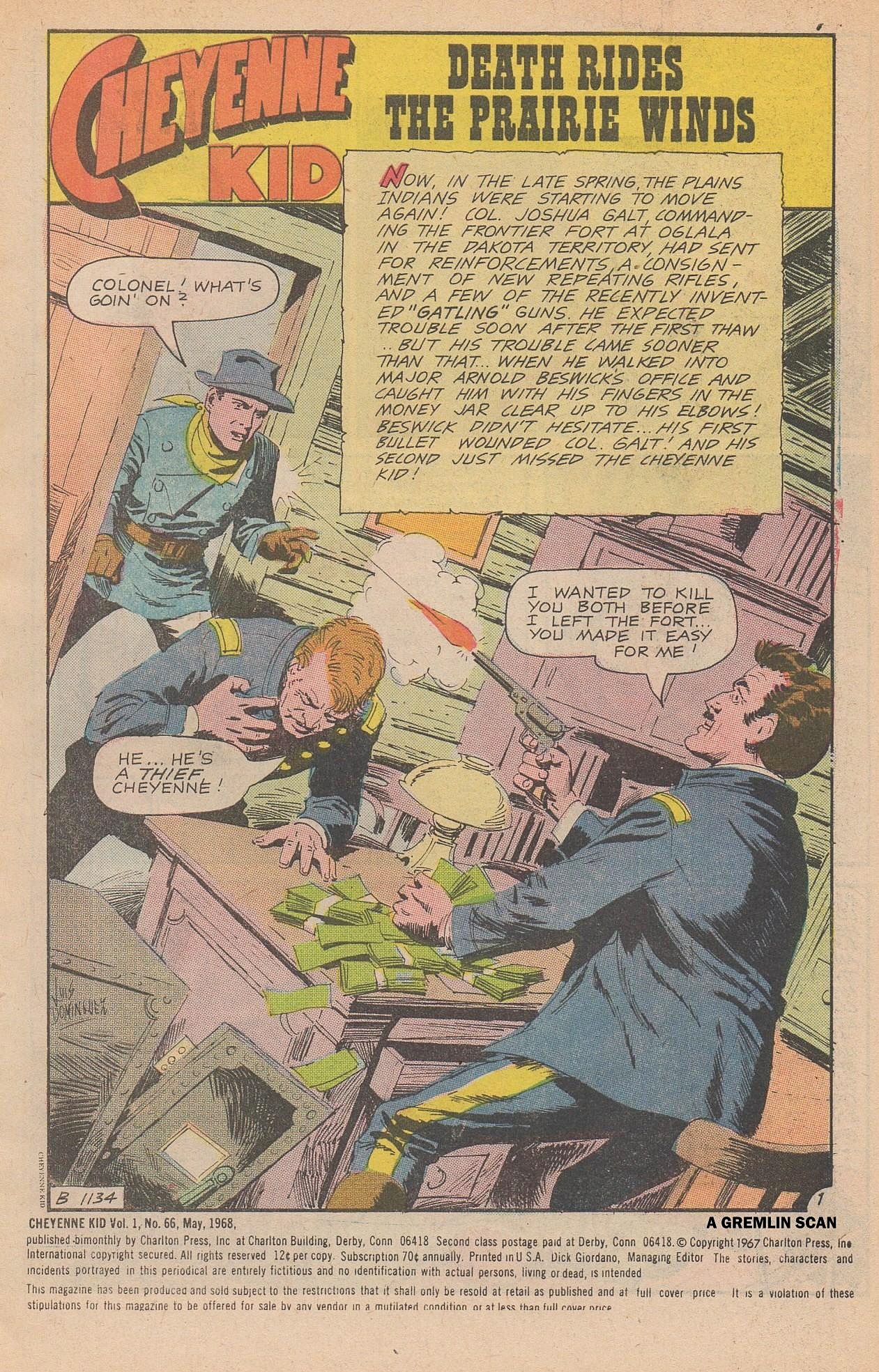 Read online Cheyenne Kid comic -  Issue #66 - 3