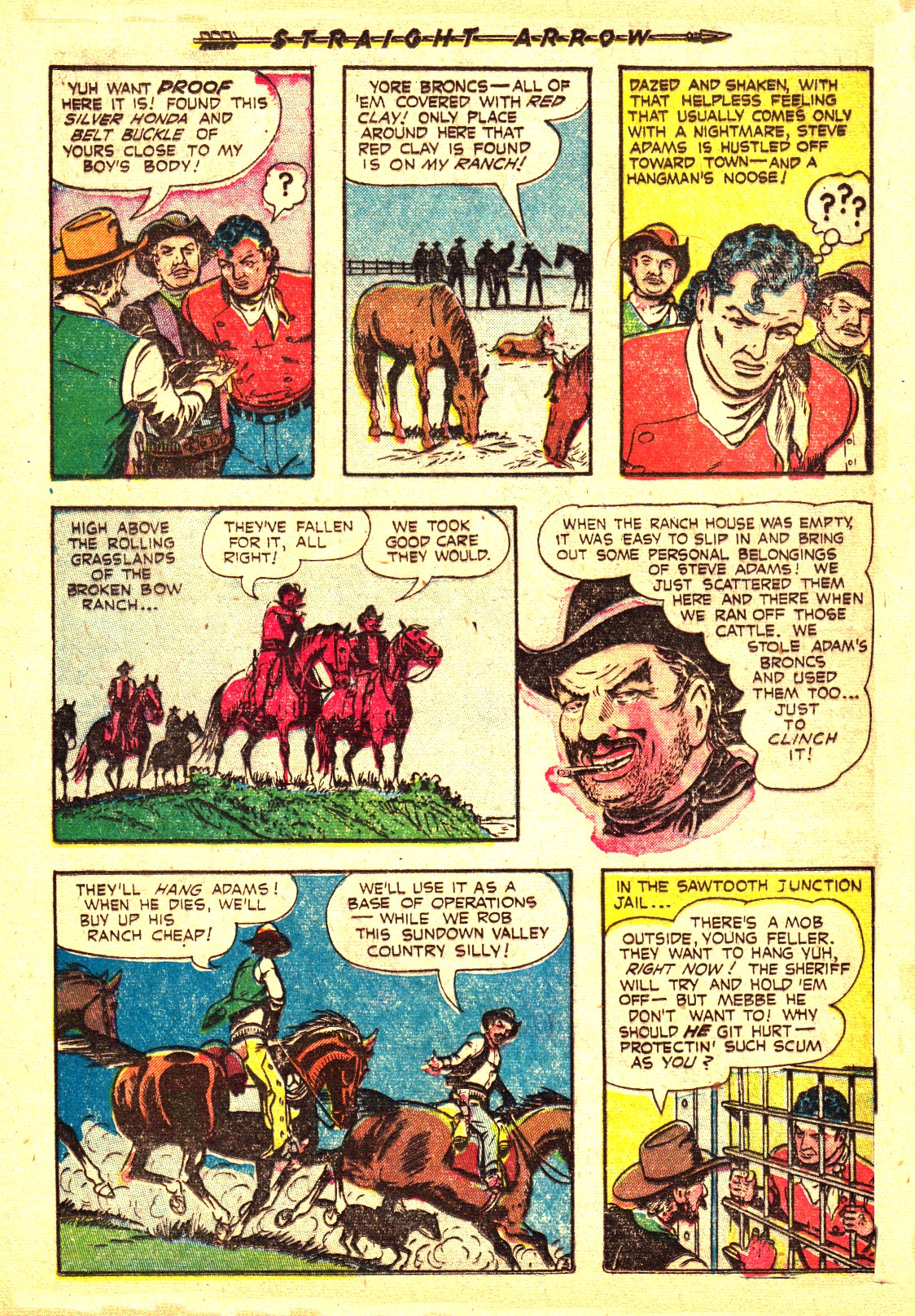 Read online Straight Arrow comic -  Issue #26 - 28