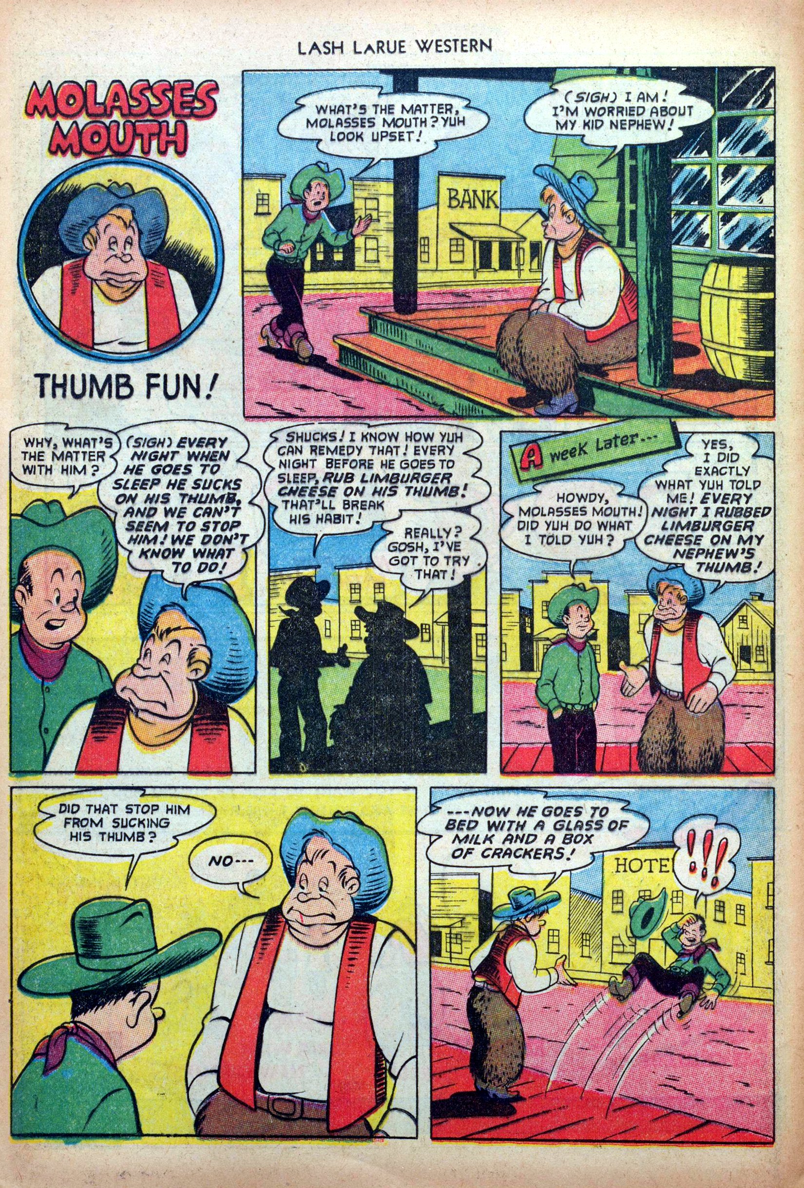Read online Lash Larue Western (1949) comic -  Issue #33 - 12