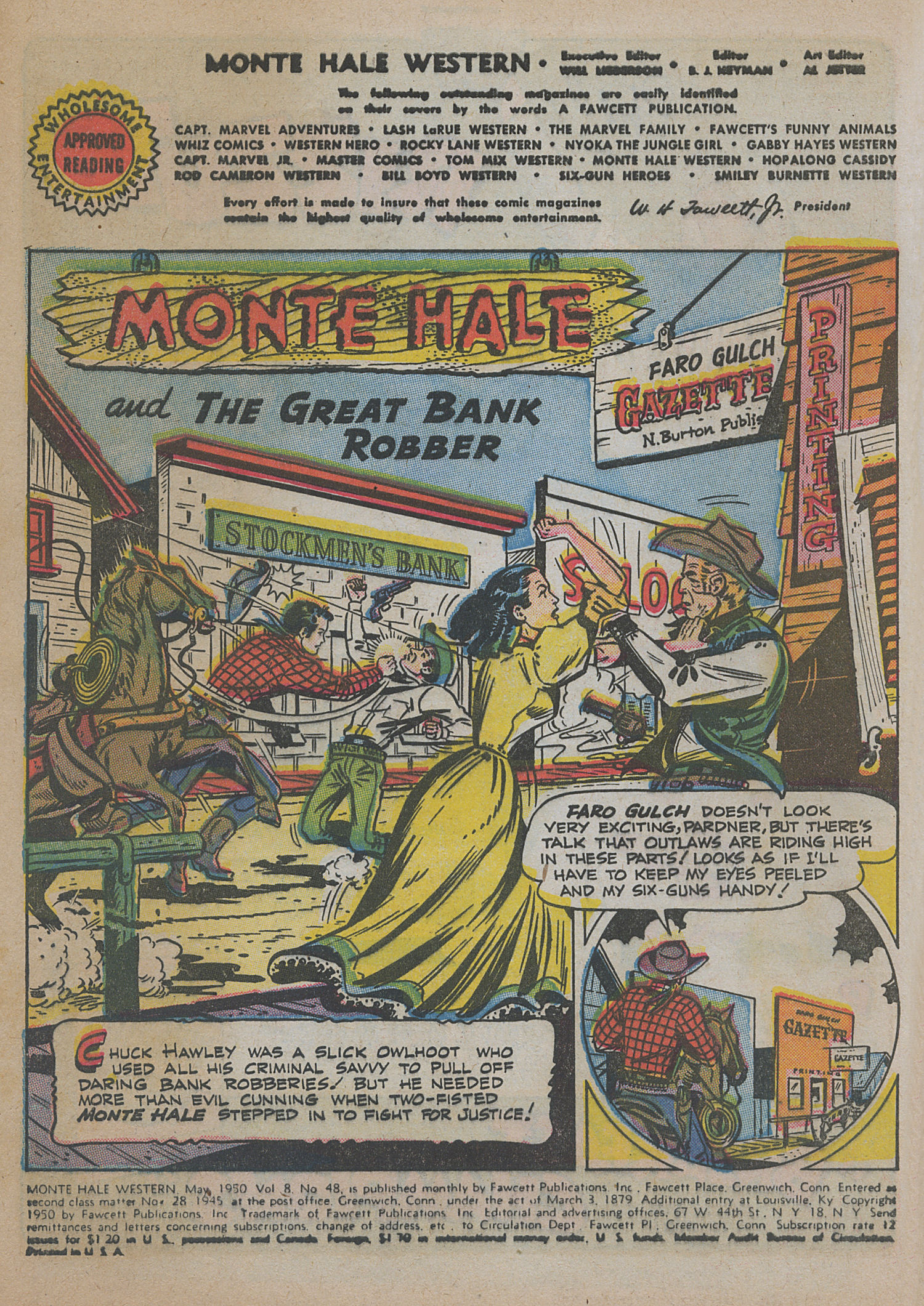 Read online Monte Hale Western comic -  Issue #48 - 4