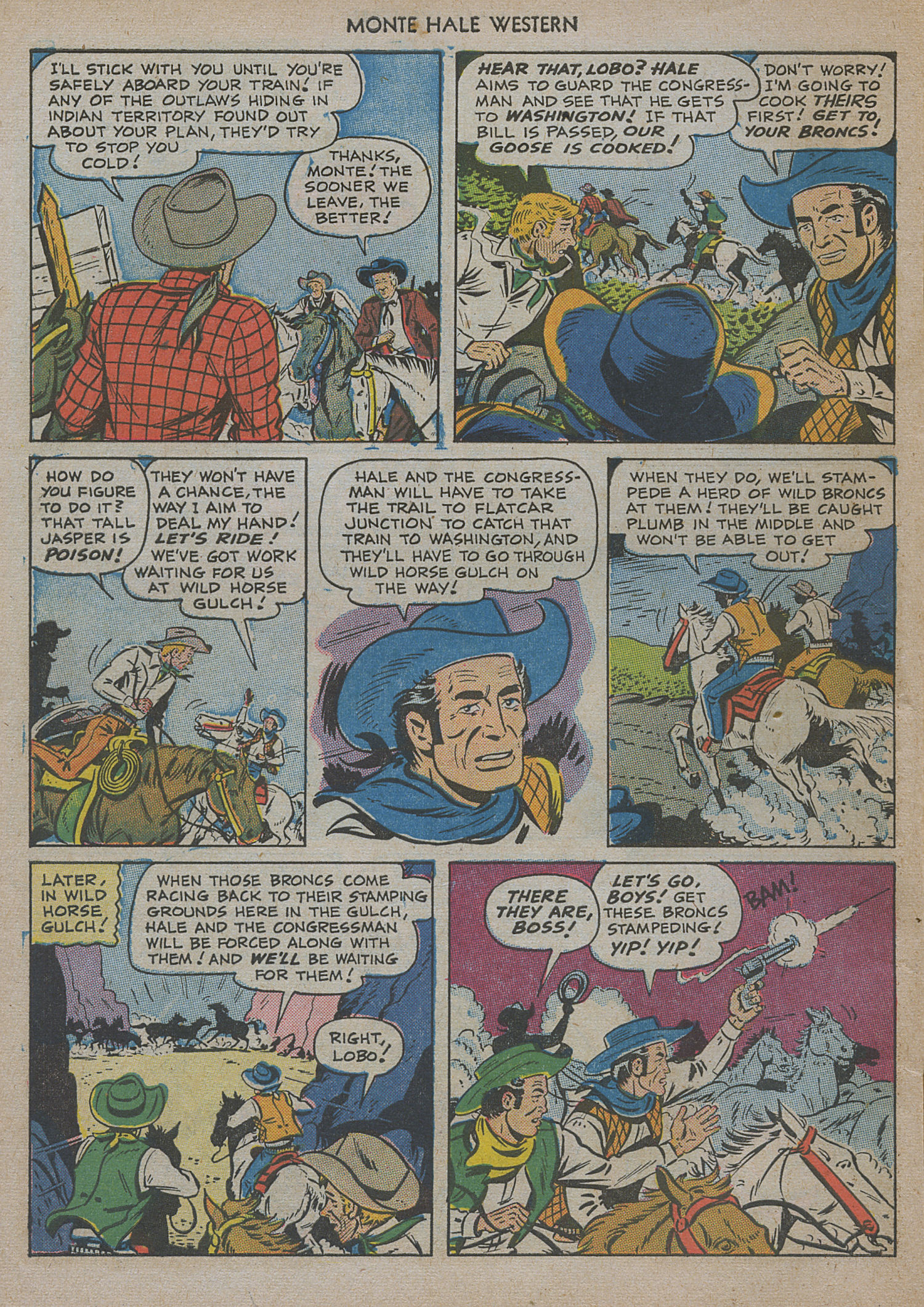 Read online Monte Hale Western comic -  Issue #47 - 6