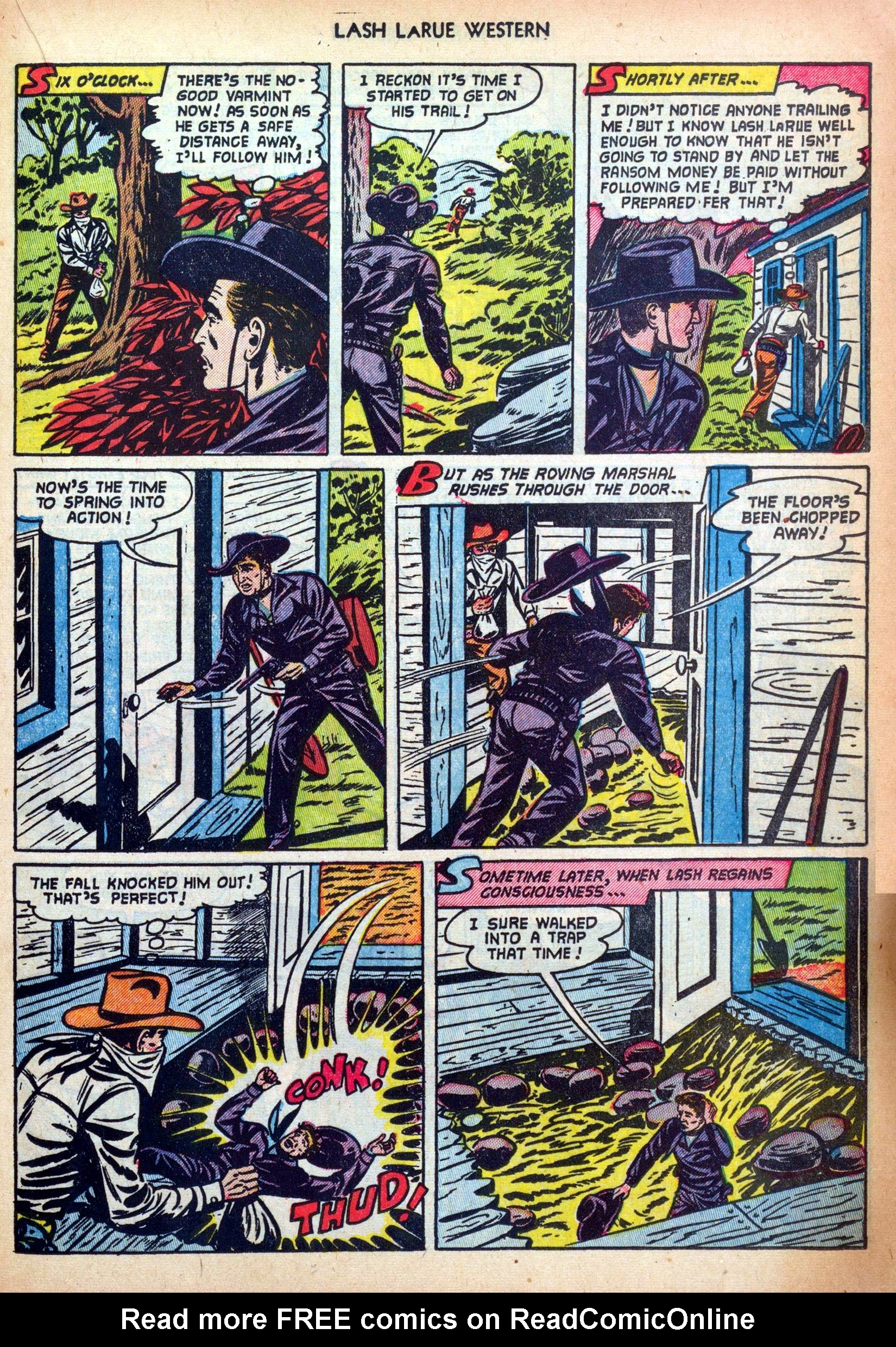 Read online Lash Larue Western (1949) comic -  Issue #34 - 21