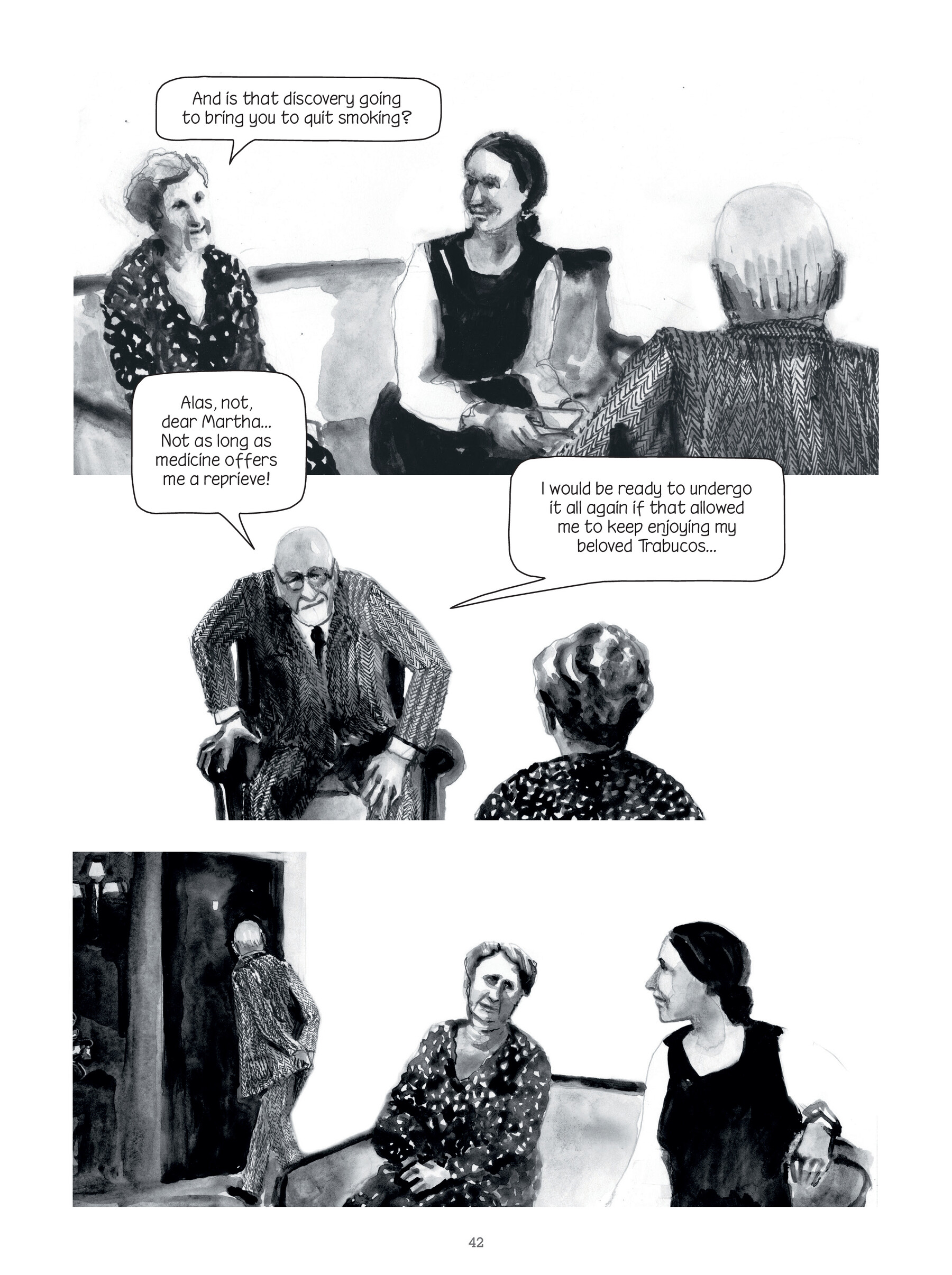 Read online Through Clouds of Smoke: Freud's Final Days comic -  Issue # TPB - 42