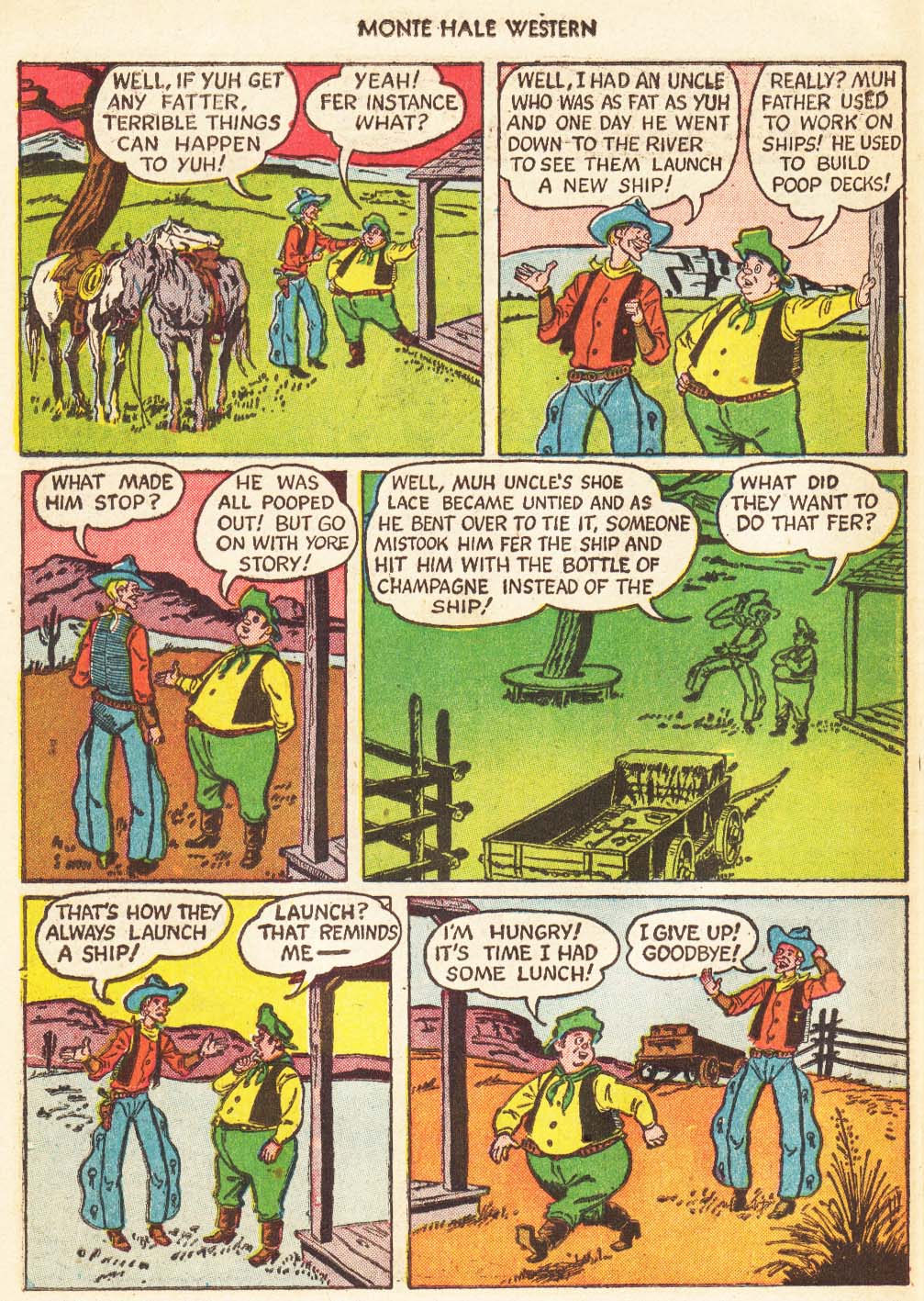 Read online Monte Hale Western comic -  Issue #56 - 41