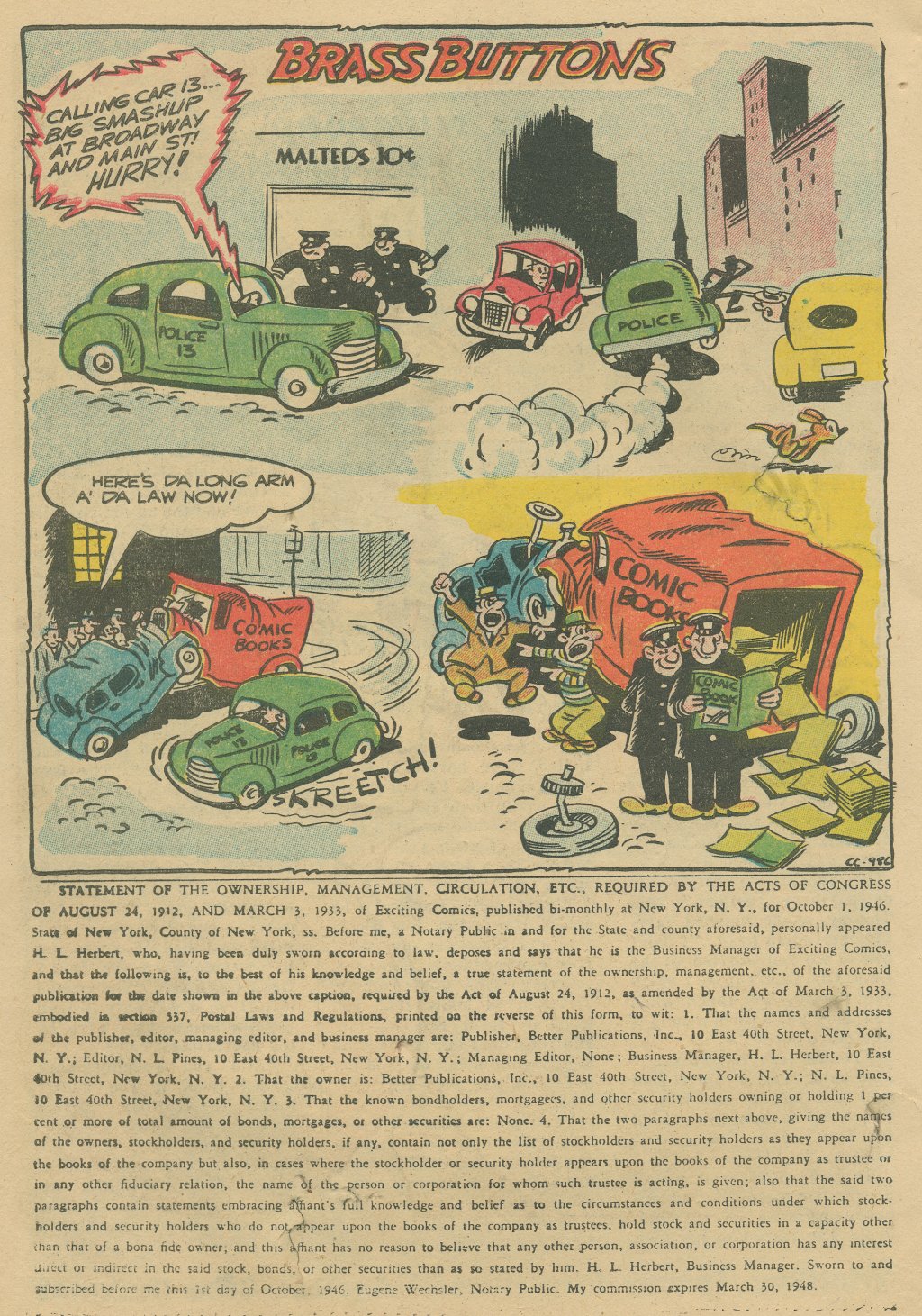 Read online Exciting Comics comic -  Issue #54 - 43