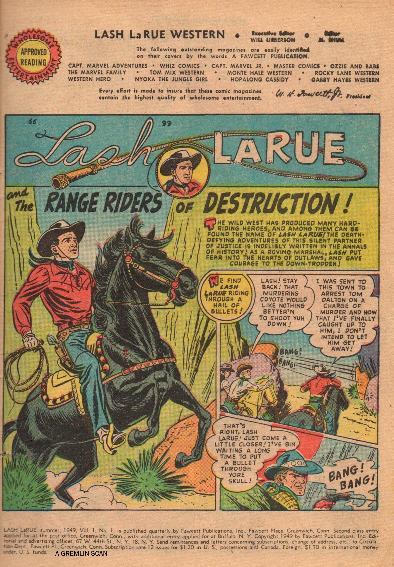 Read online Lash Larue Western (1949) comic -  Issue #1 - 3