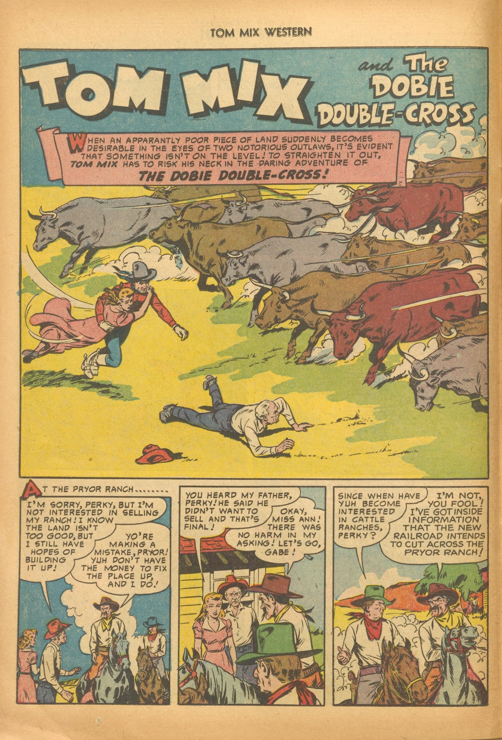 Read online Tom Mix Western (1948) comic -  Issue #33 - 18