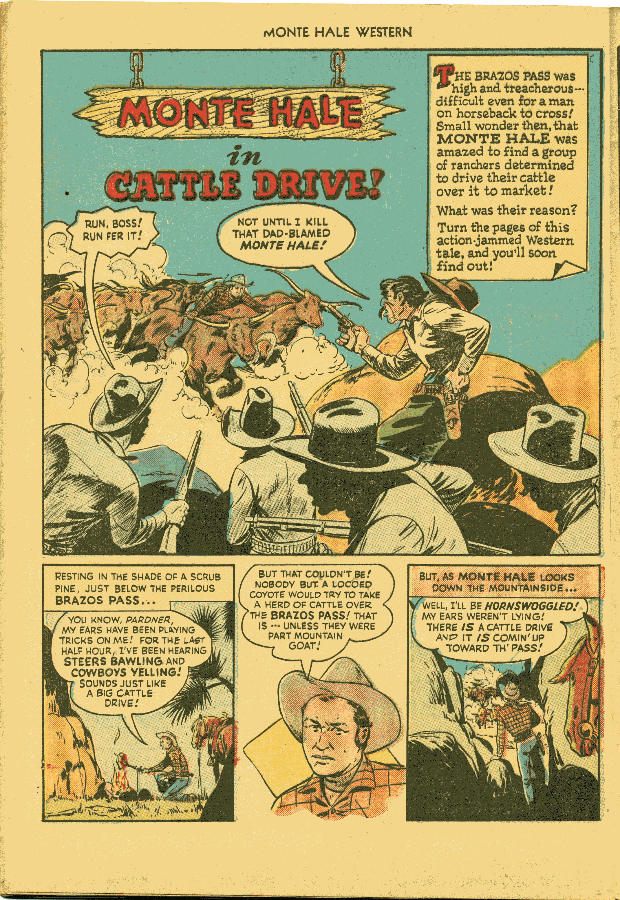Read online Monte Hale Western comic -  Issue #31 - 40