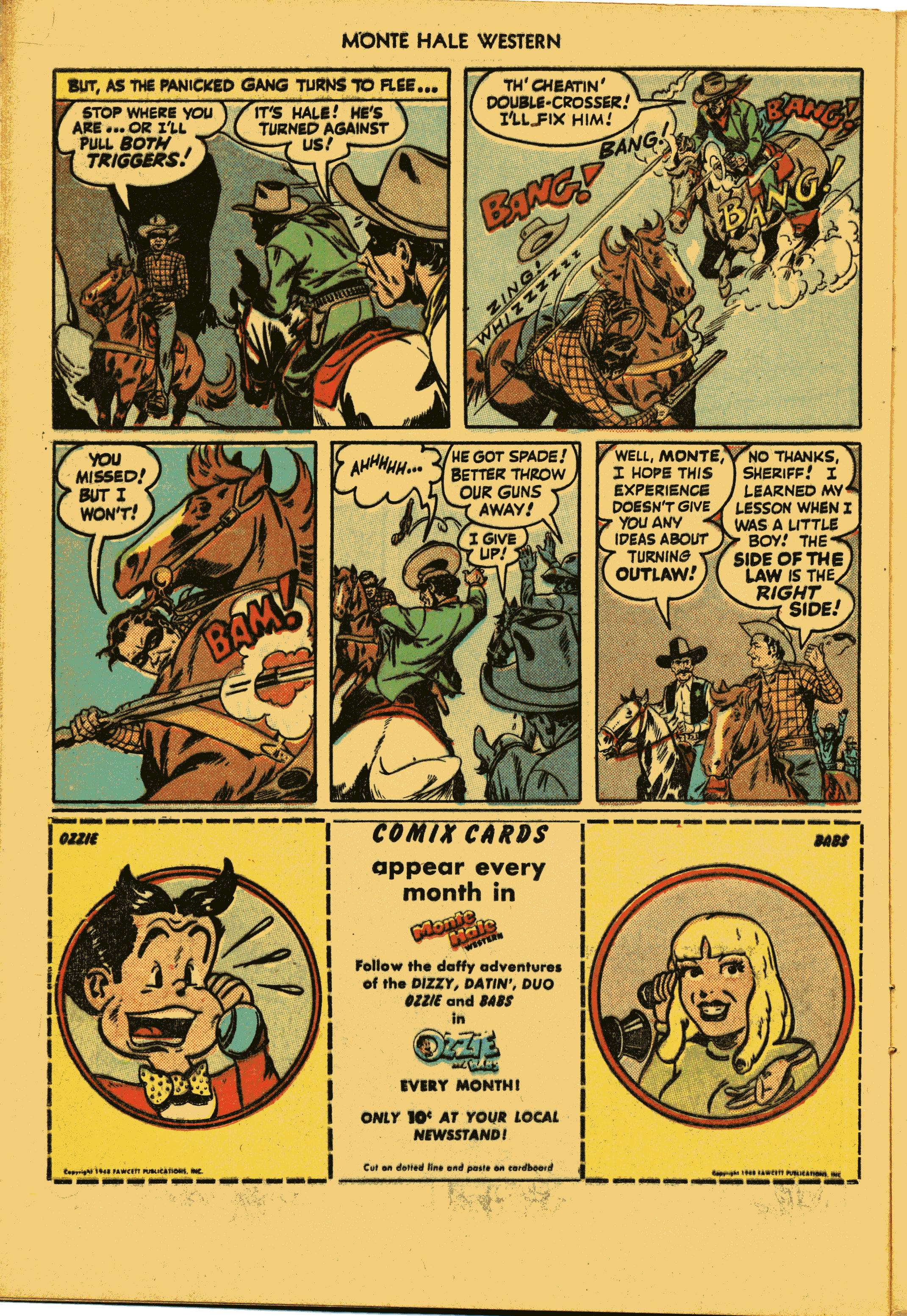 Read online Monte Hale Western comic -  Issue #31 - 12