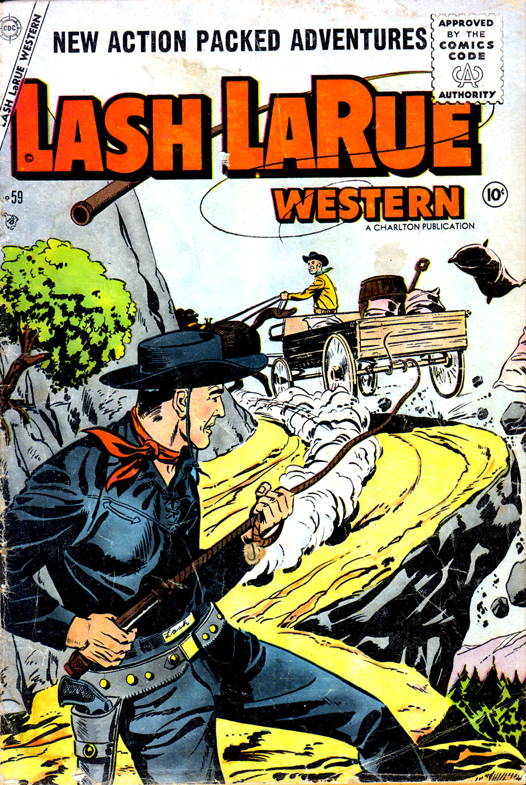 Read online Lash Larue Western (1949) comic -  Issue #59 - 1