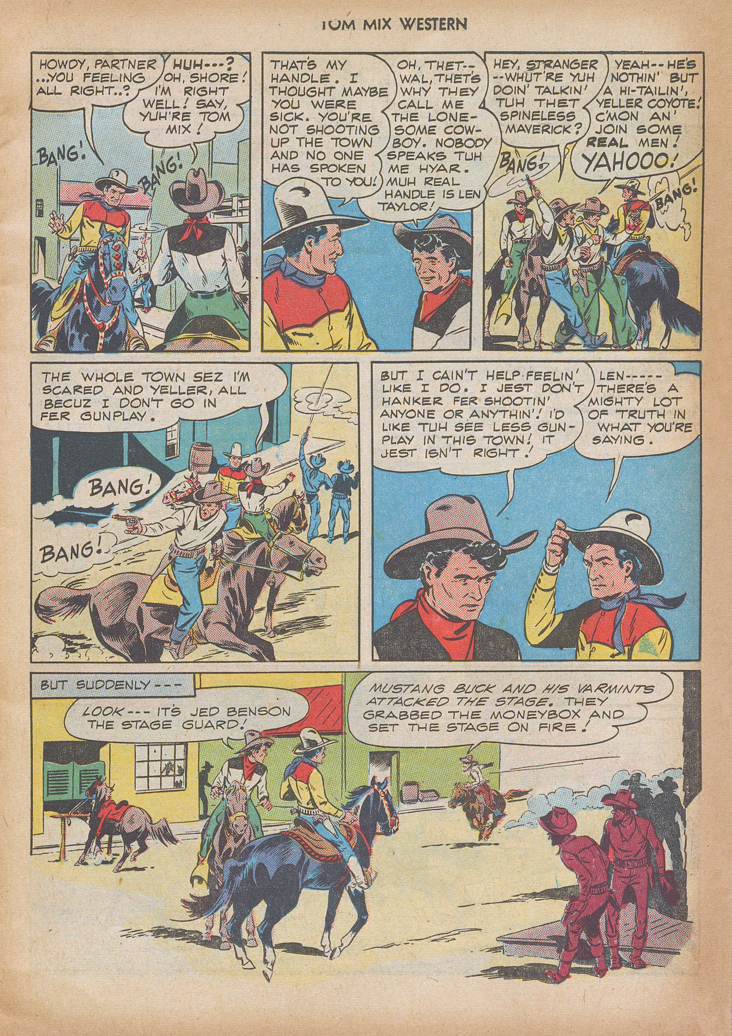 Read online Tom Mix Western (1948) comic -  Issue #9 - 15