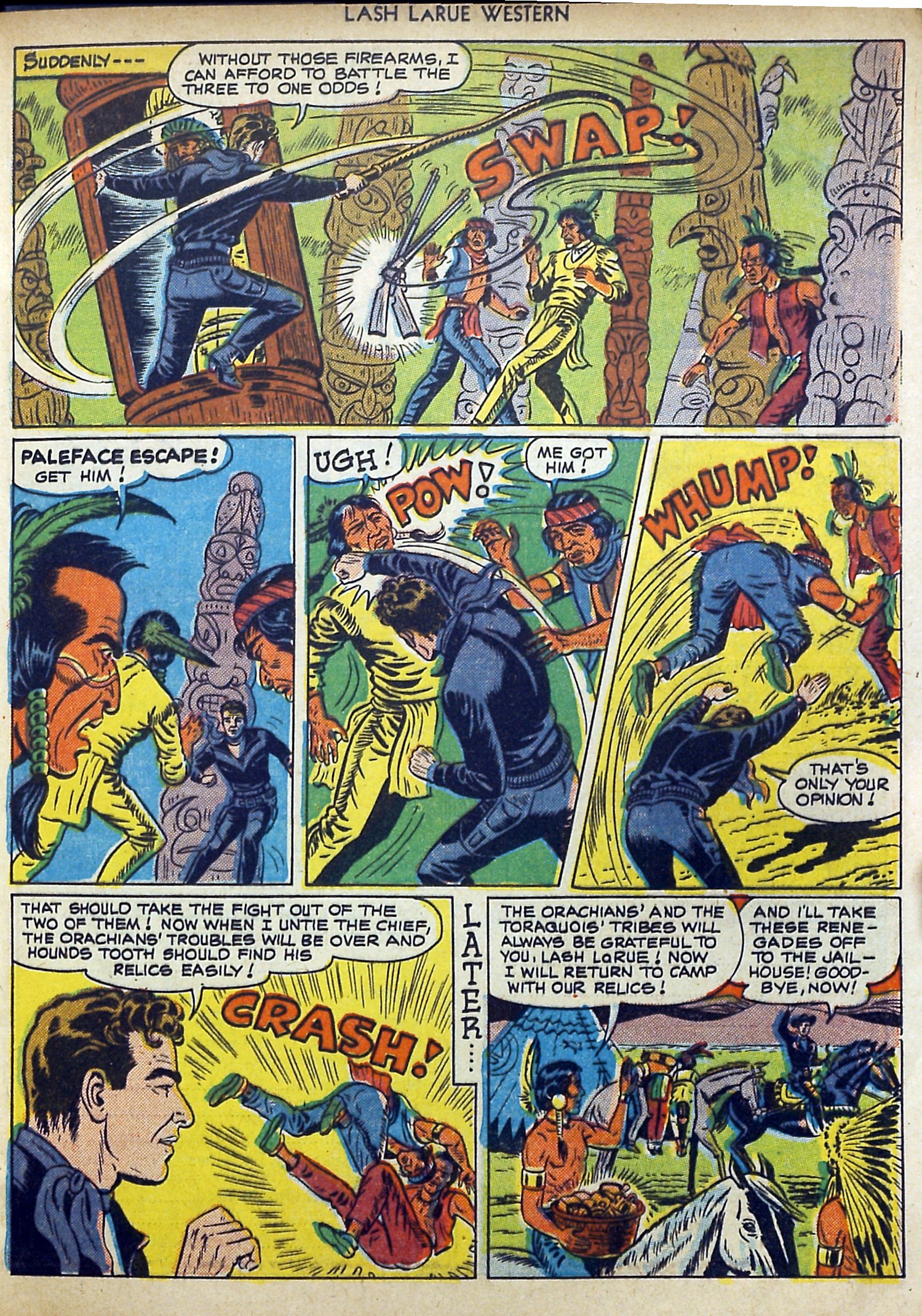Read online Lash Larue Western (1949) comic -  Issue #11 - 13