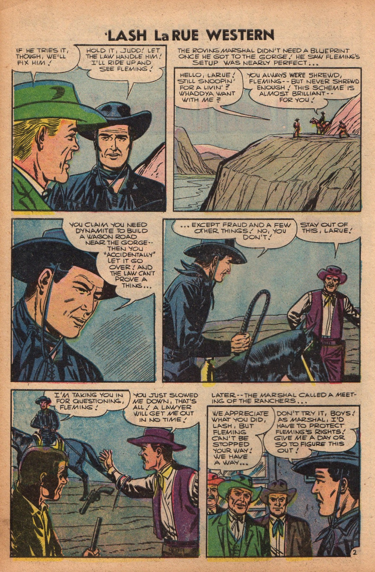 Read online Lash Larue Western (1949) comic -  Issue #61 - 4