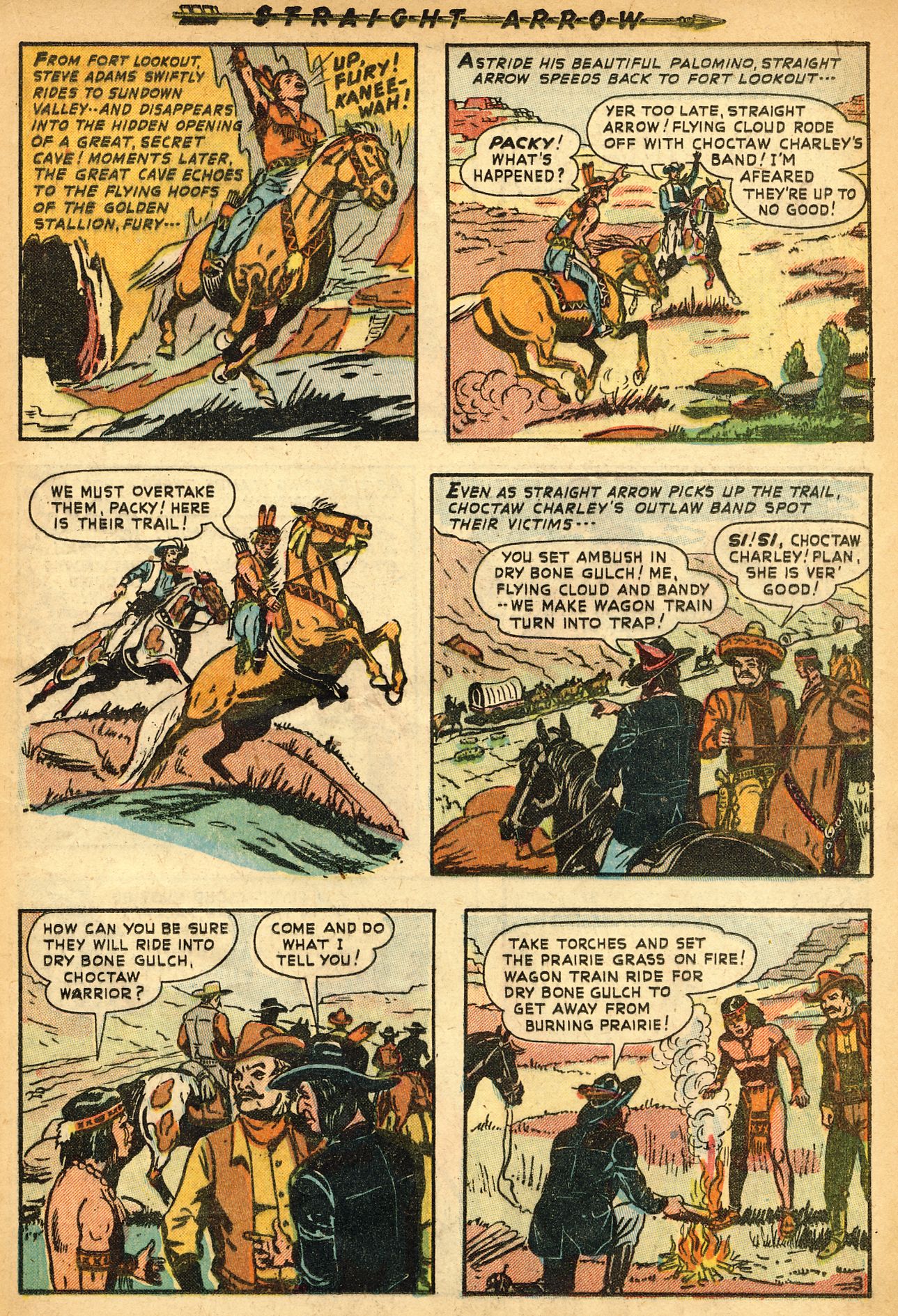 Read online Straight Arrow comic -  Issue #9 - 13