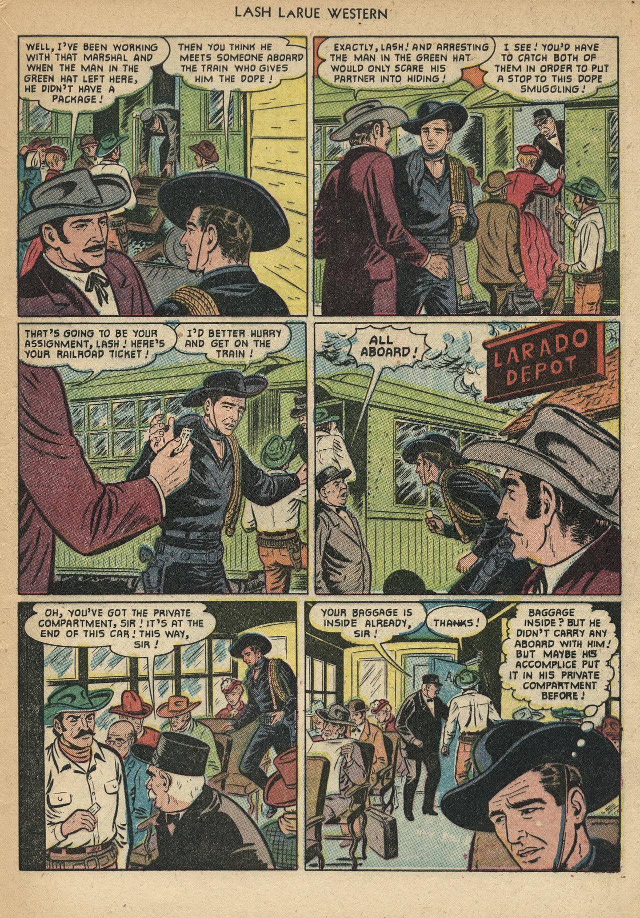 Read online Lash Larue Western (1949) comic -  Issue #22 - 5
