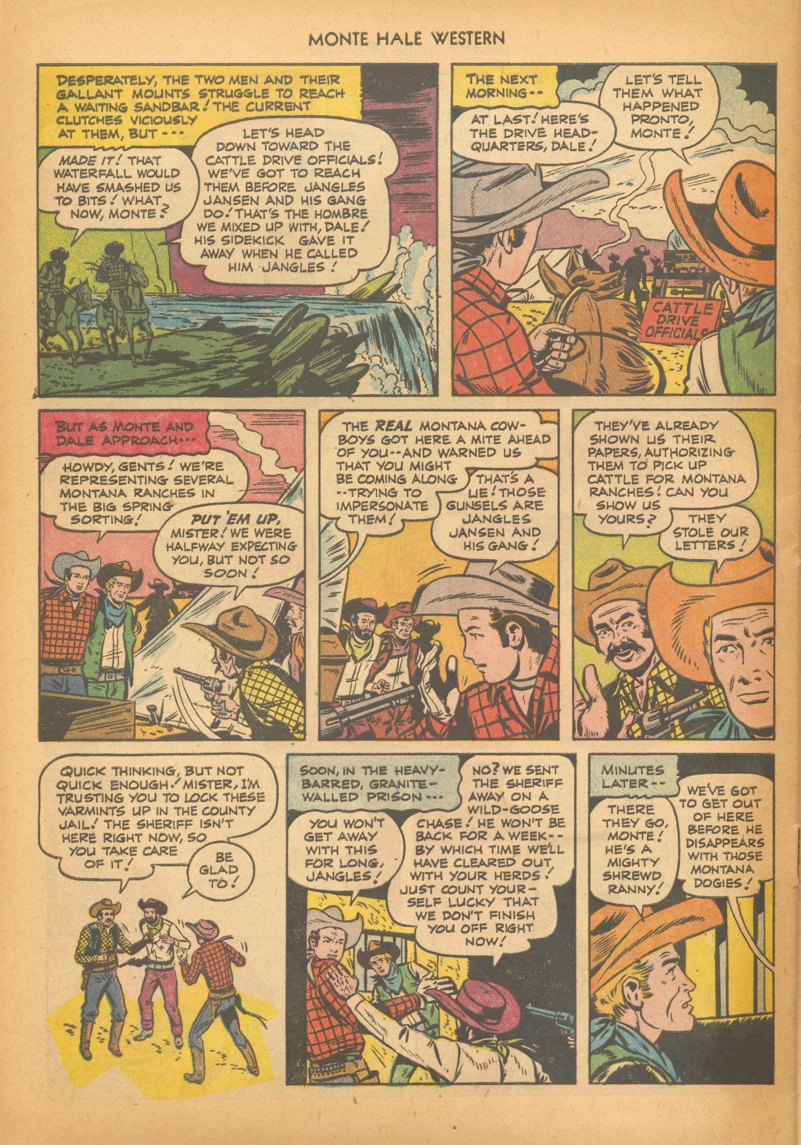 Read online Monte Hale Western comic -  Issue #74 - 32