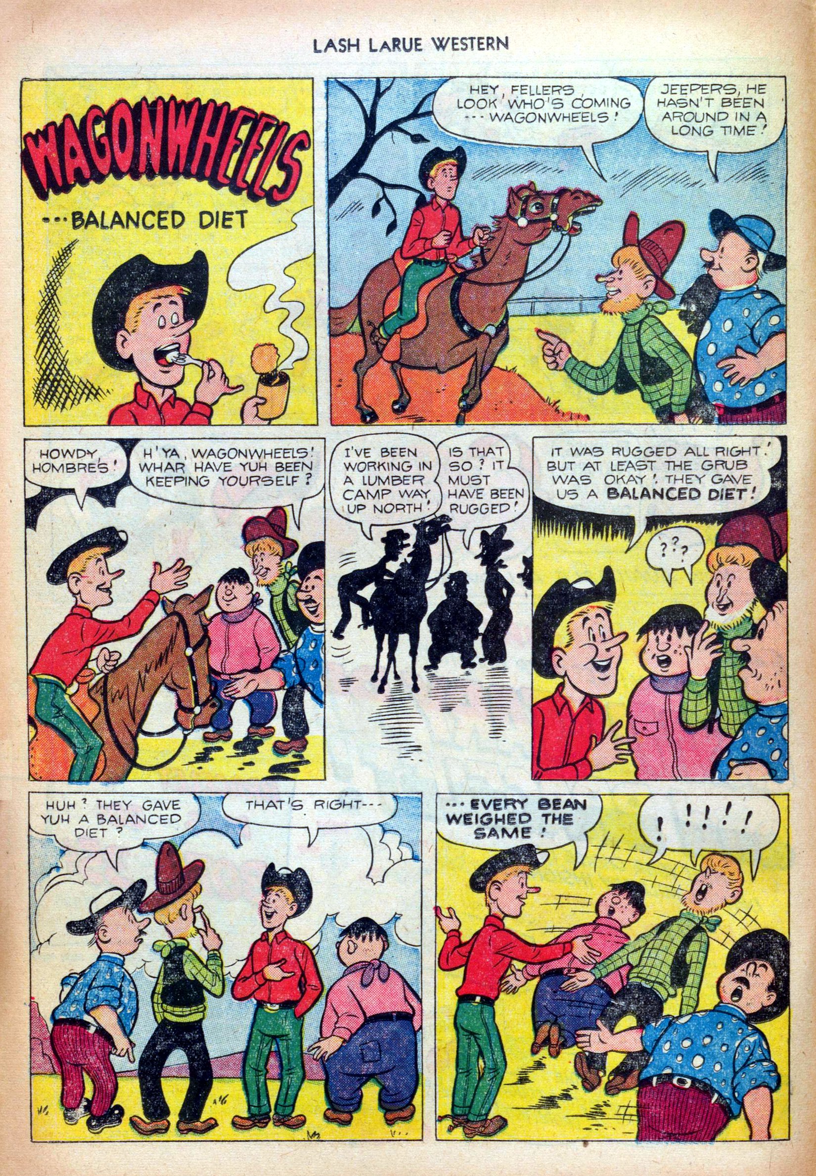 Read online Lash Larue Western (1949) comic -  Issue #25 - 12