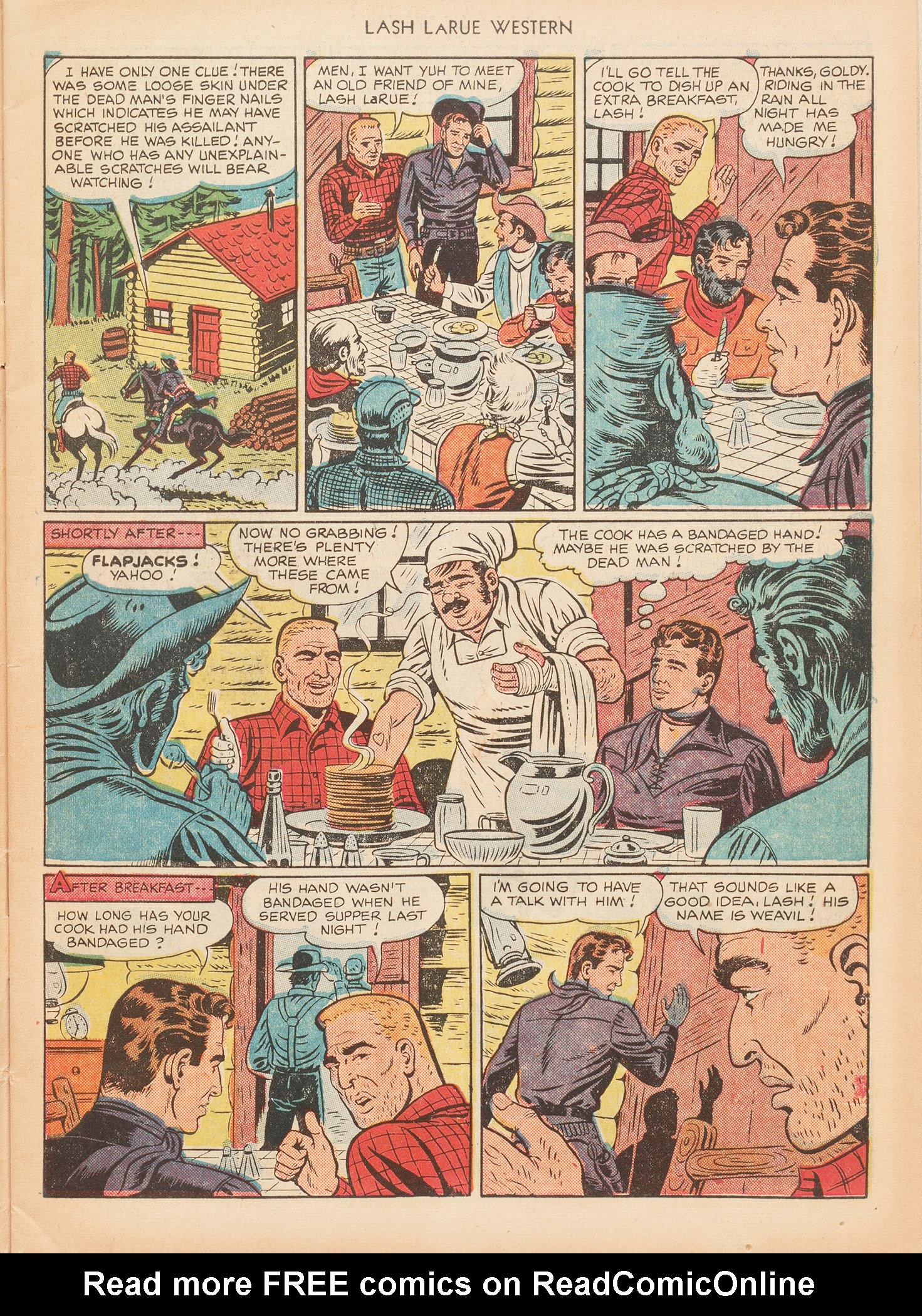 Read online Lash Larue Western (1949) comic -  Issue #7 - 7