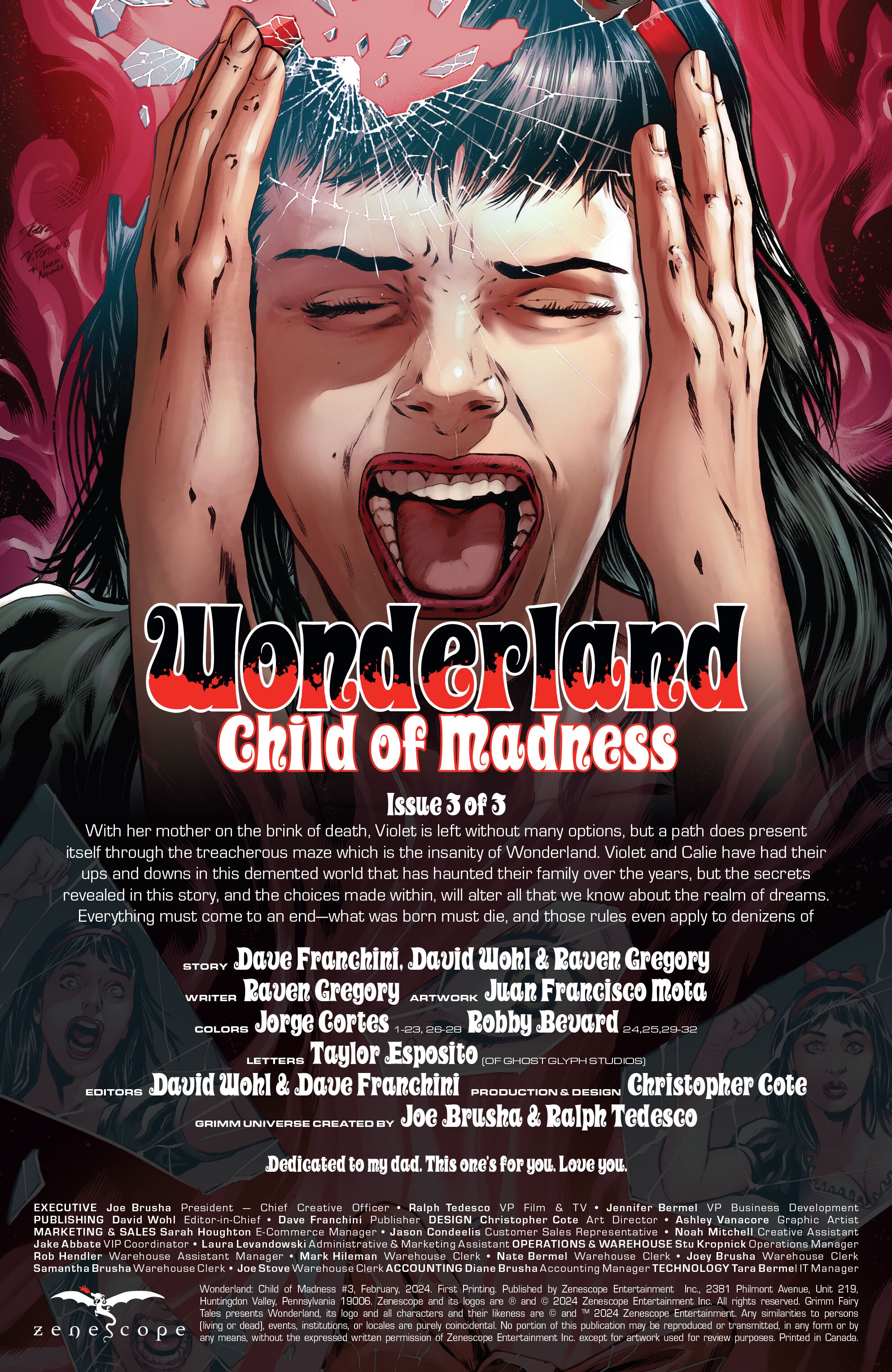 Read online Wonderland: Child of Madness comic -  Issue #3 - 2