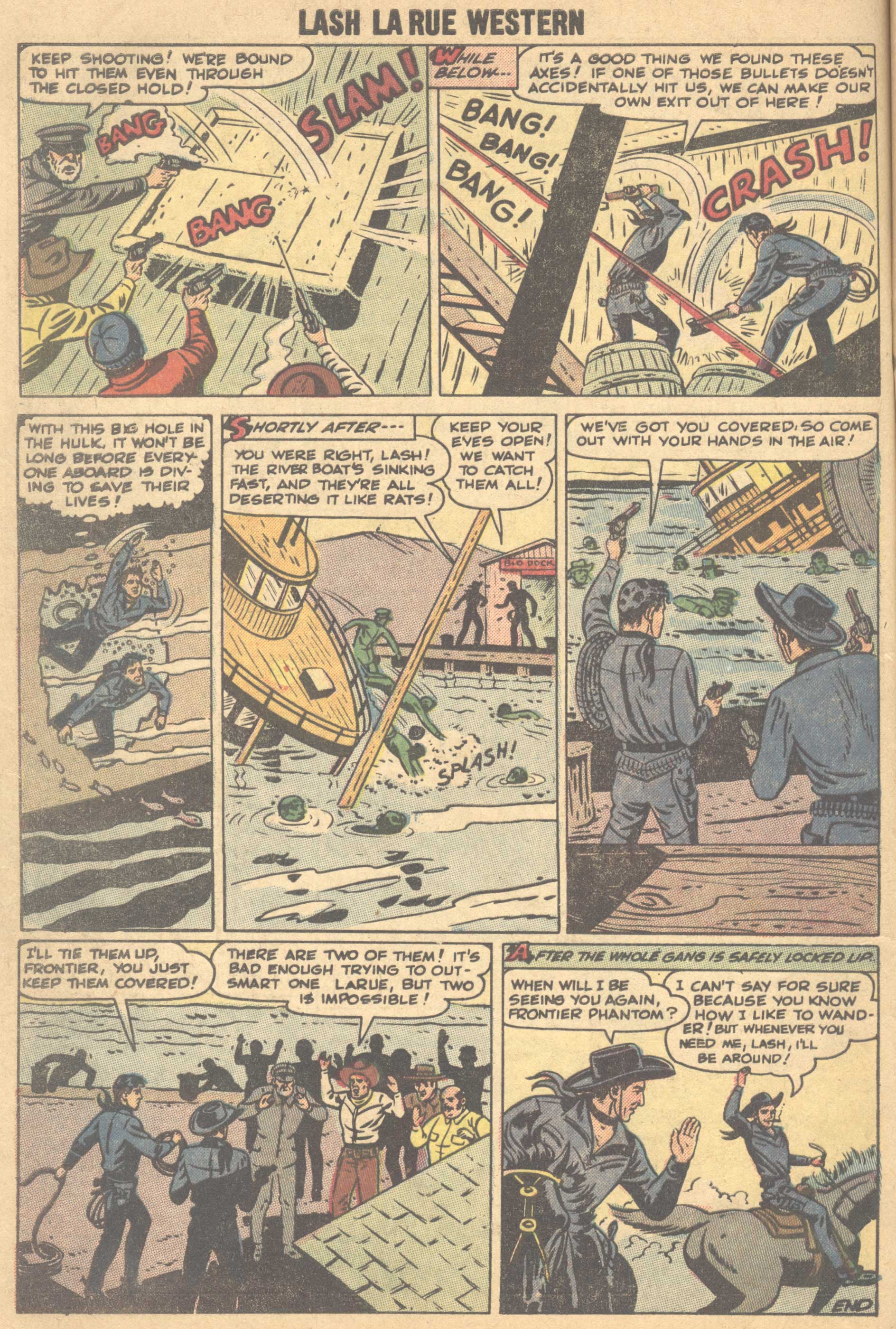 Read online Lash Larue Western (1949) comic -  Issue #66 - 33