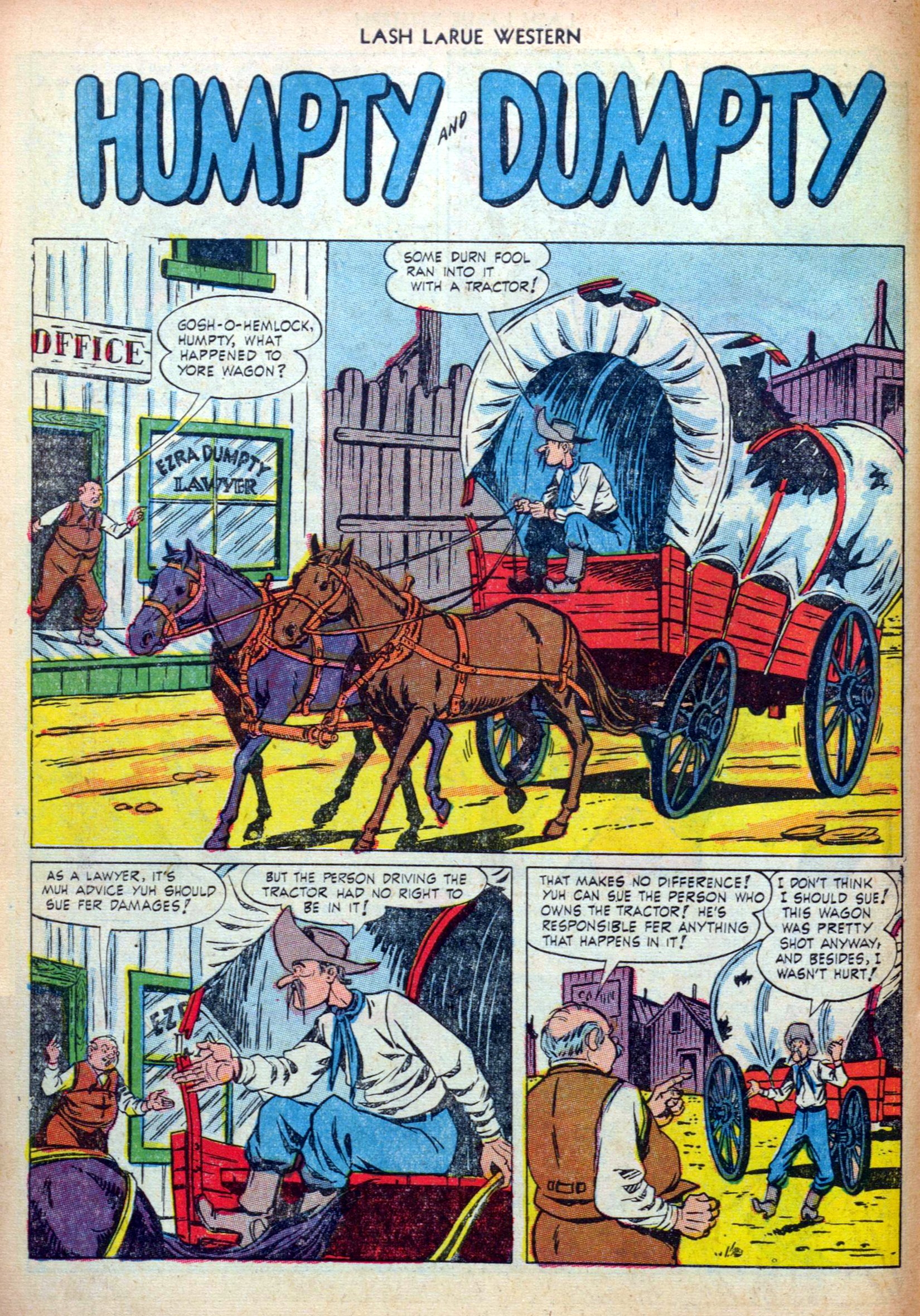 Read online Lash Larue Western (1949) comic -  Issue #36 - 10