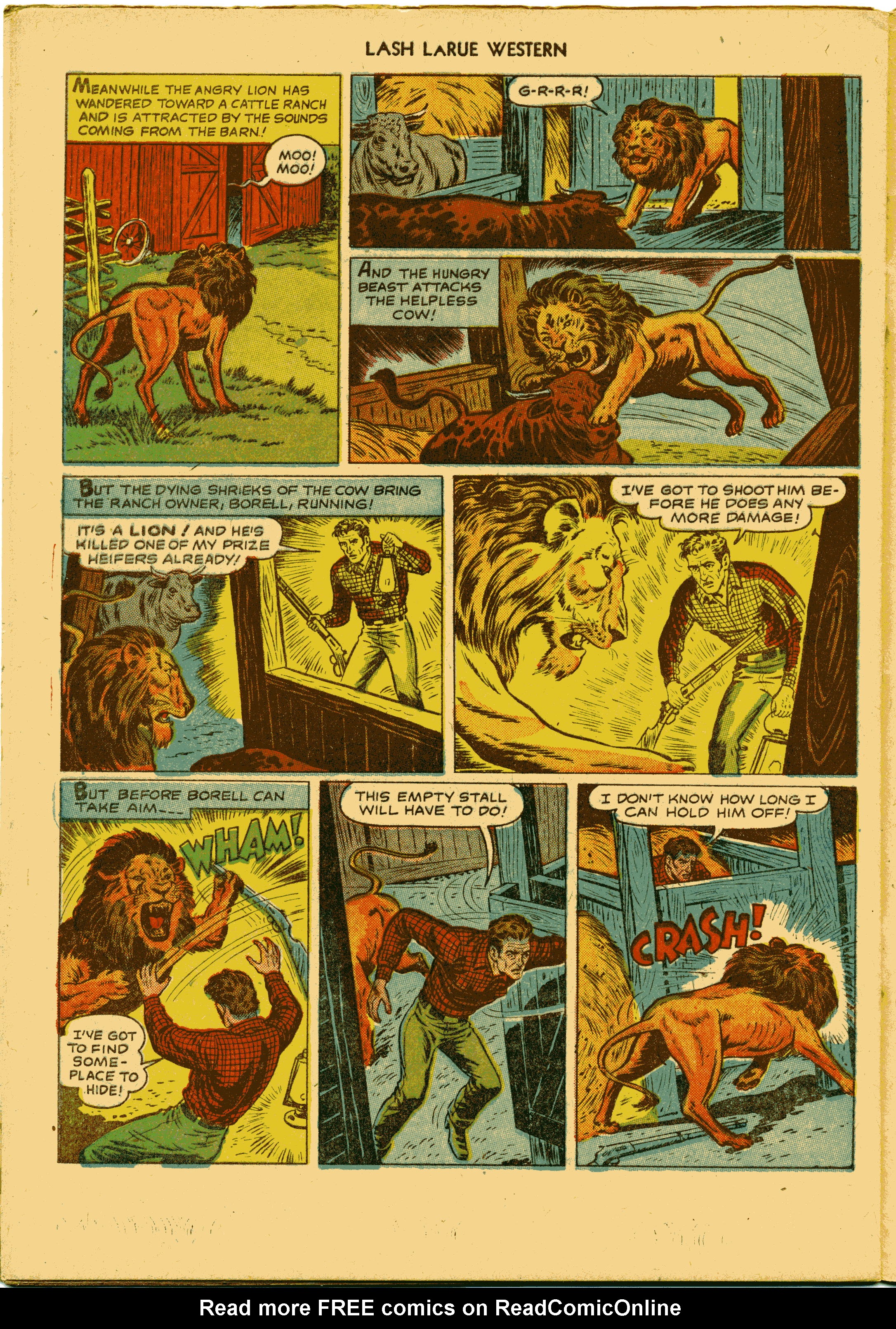 Read online Lash Larue Western (1949) comic -  Issue #27 - 32