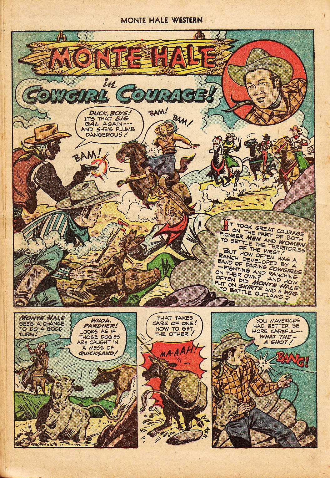 Read online Monte Hale Western comic -  Issue #38 - 25