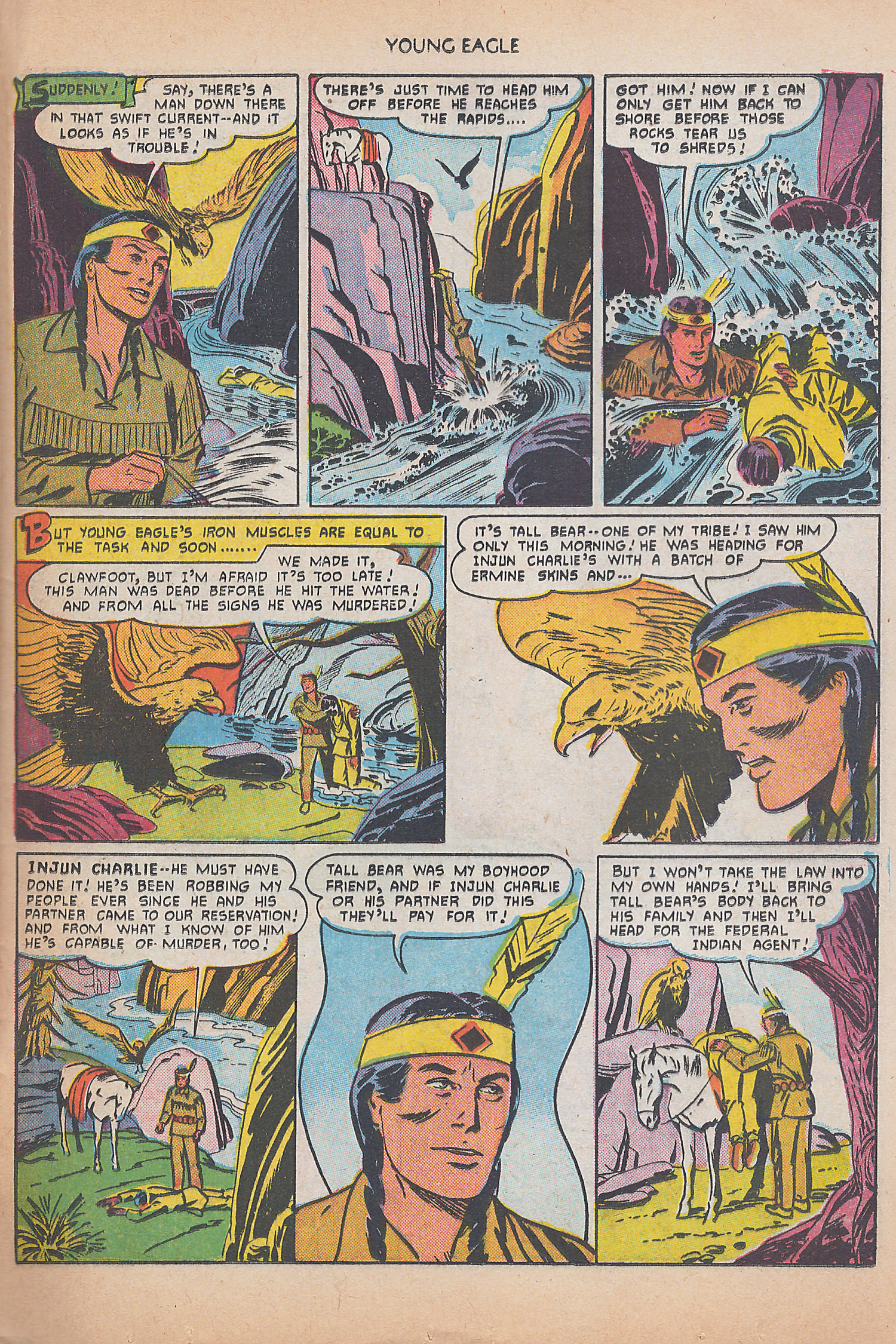 Read online Young Eagle comic -  Issue #3 - 25